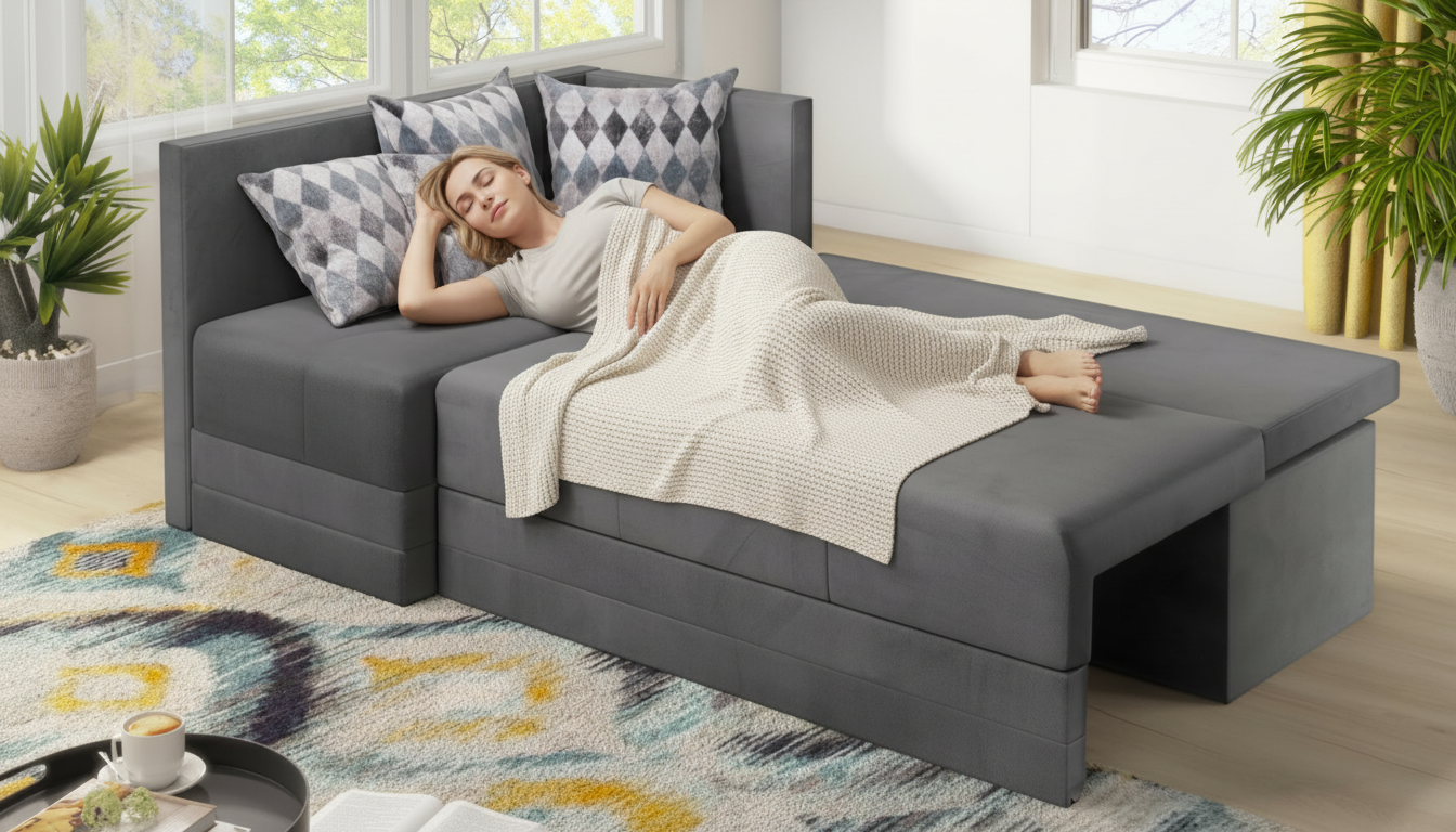 Раскладной угловой диван Алора, серый  4