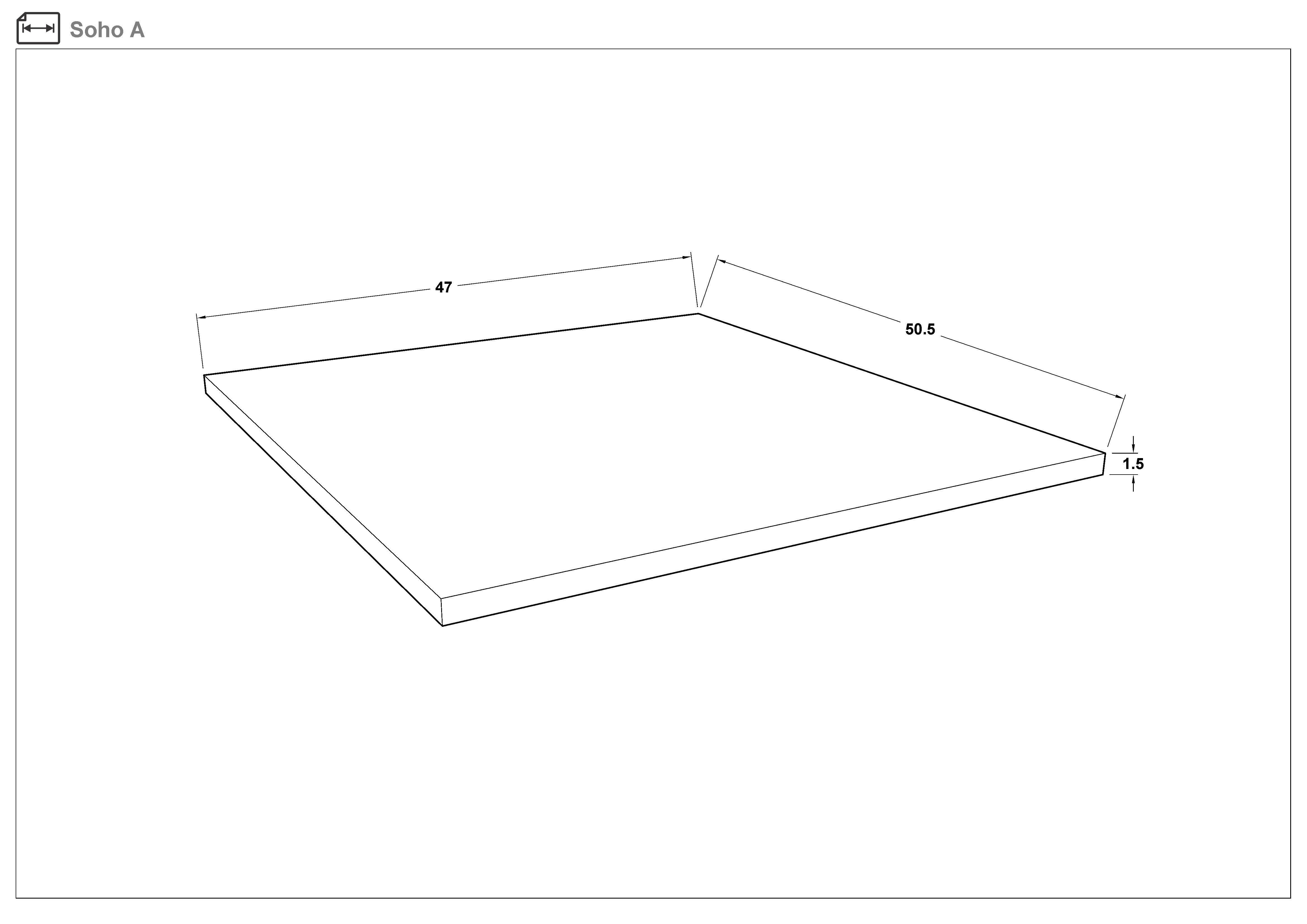 Dulap modular de colt deschis Soho Free de colt, nisipiu mat  7