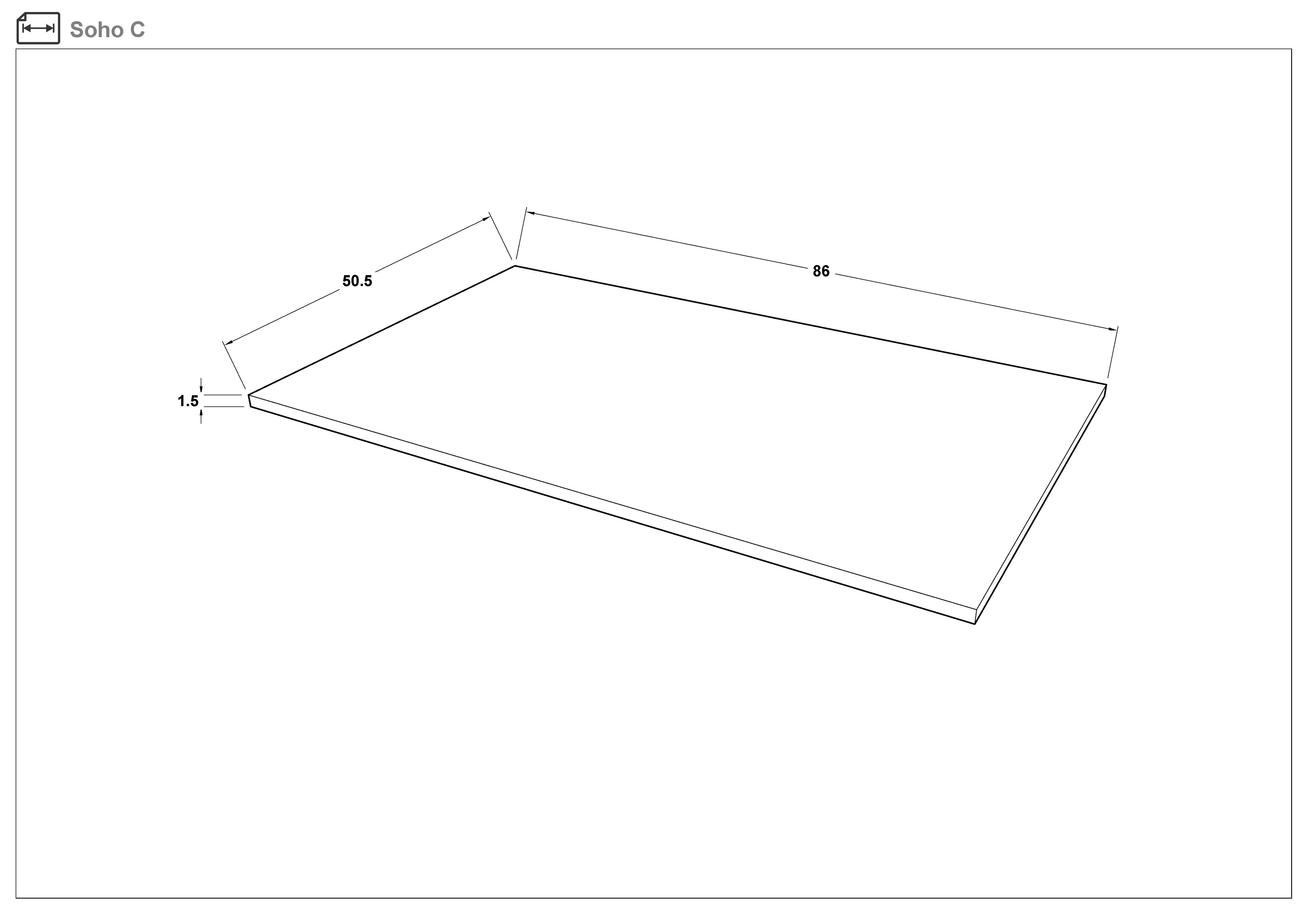 Dulap modular de colt deschis Soho Free de colt, nisipiu mat  6