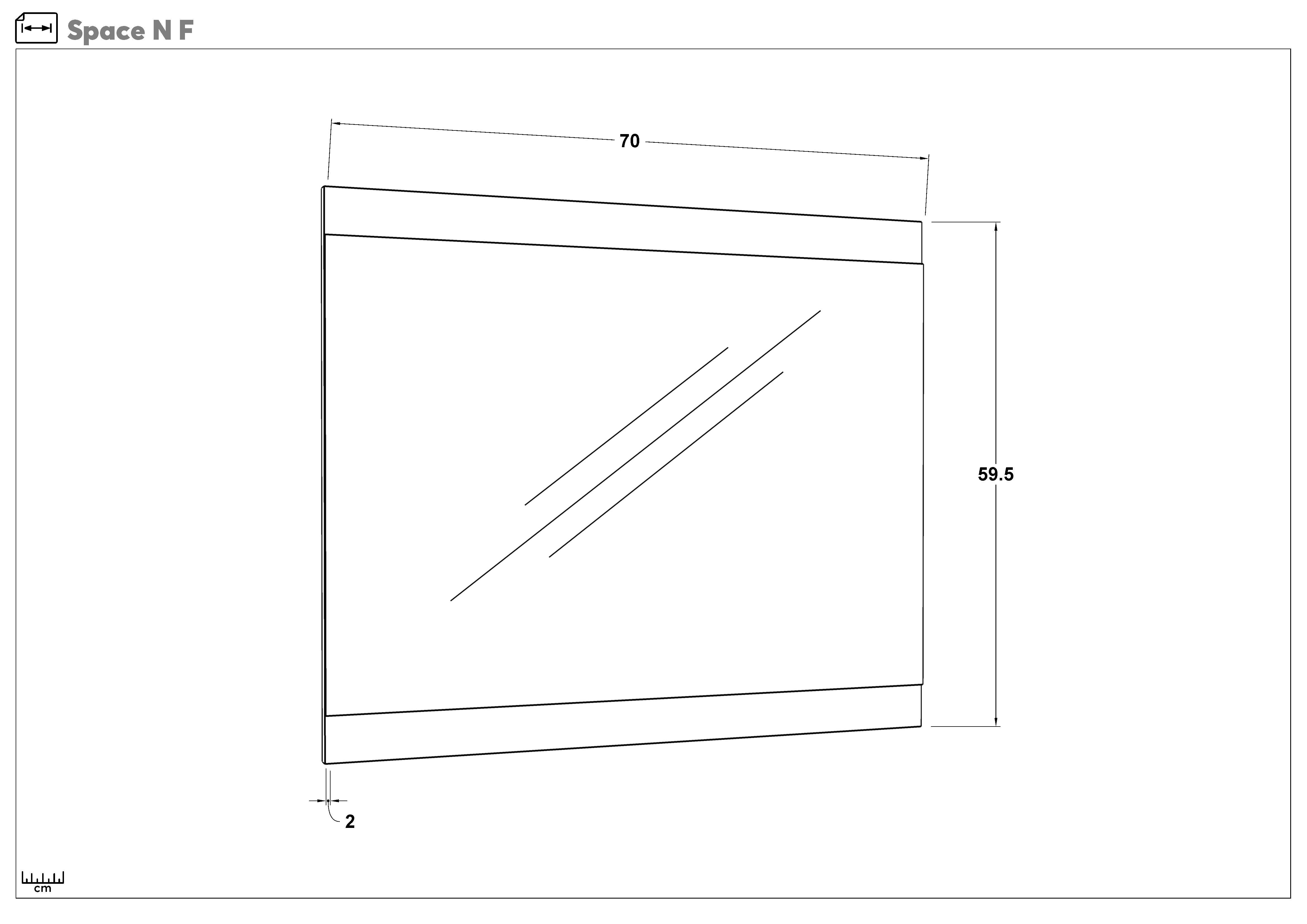 Oglinda Space N, stejar antracit  2