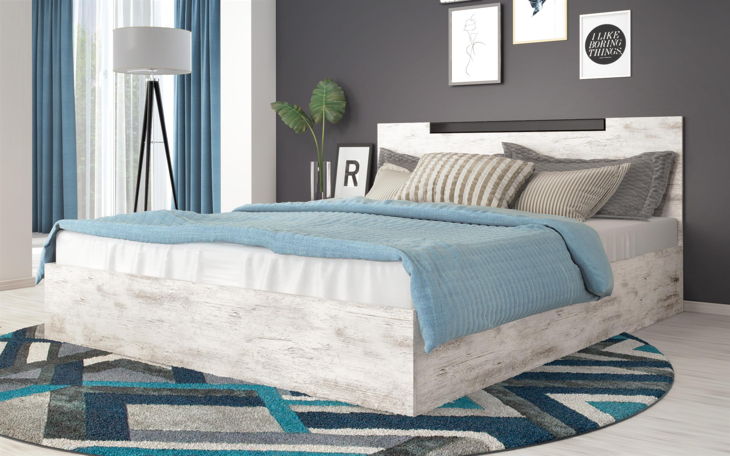 Pat dublu 160/200 Katerina, stejar antic  1