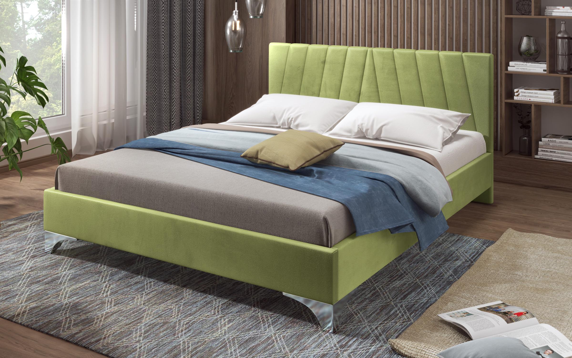 Pat dublu Martela pentru saltea cu doua fete 180/200, verde  4