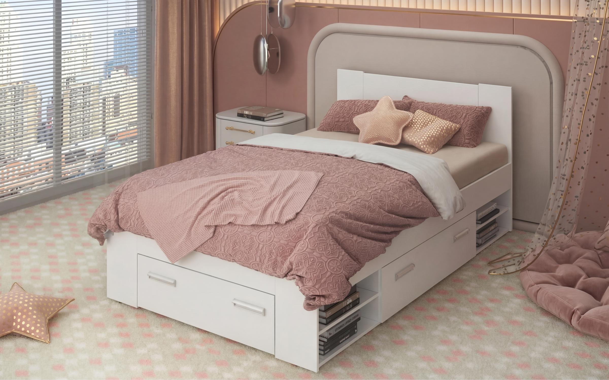 Pat 120/200 Nemo + saltea, alb  5