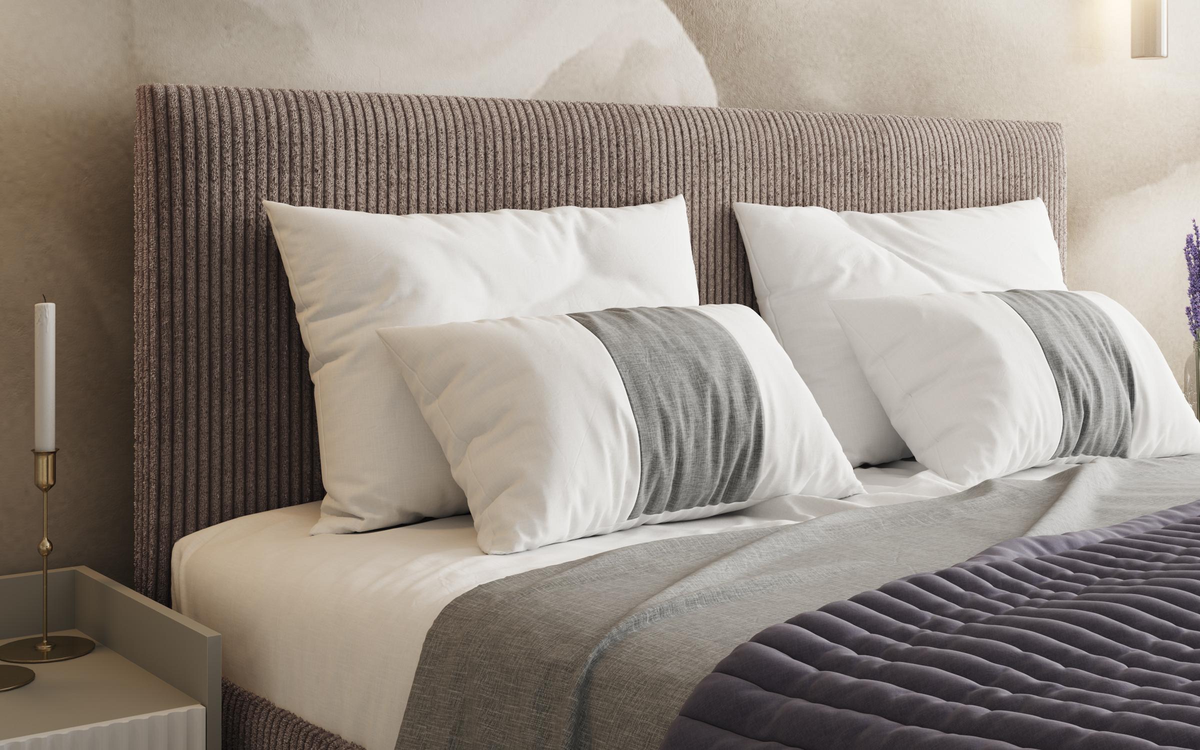 Pat dublu tapitat 140/200 Elit, bej inchis  4