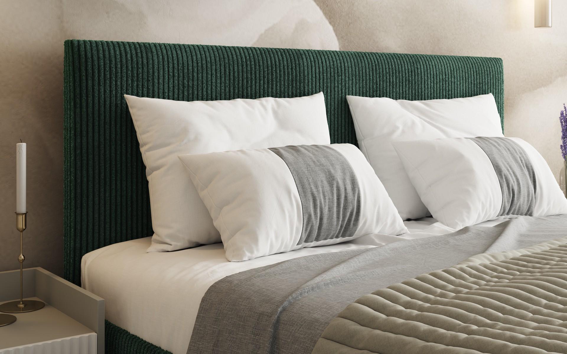 Pat dublu tapitat 160/200 Elit, verde  4