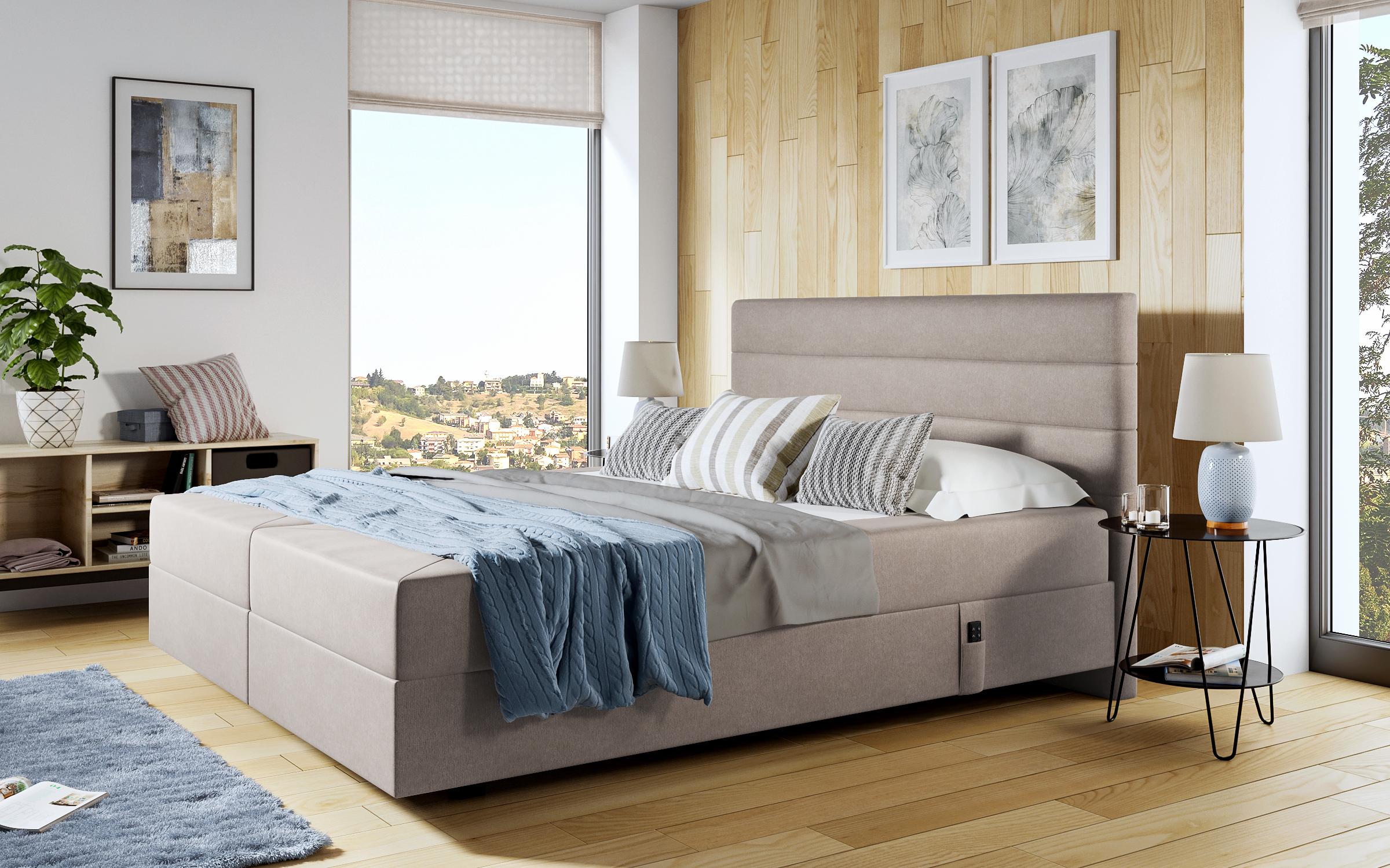 Pat dublu Carmela Boxspring, bej  4