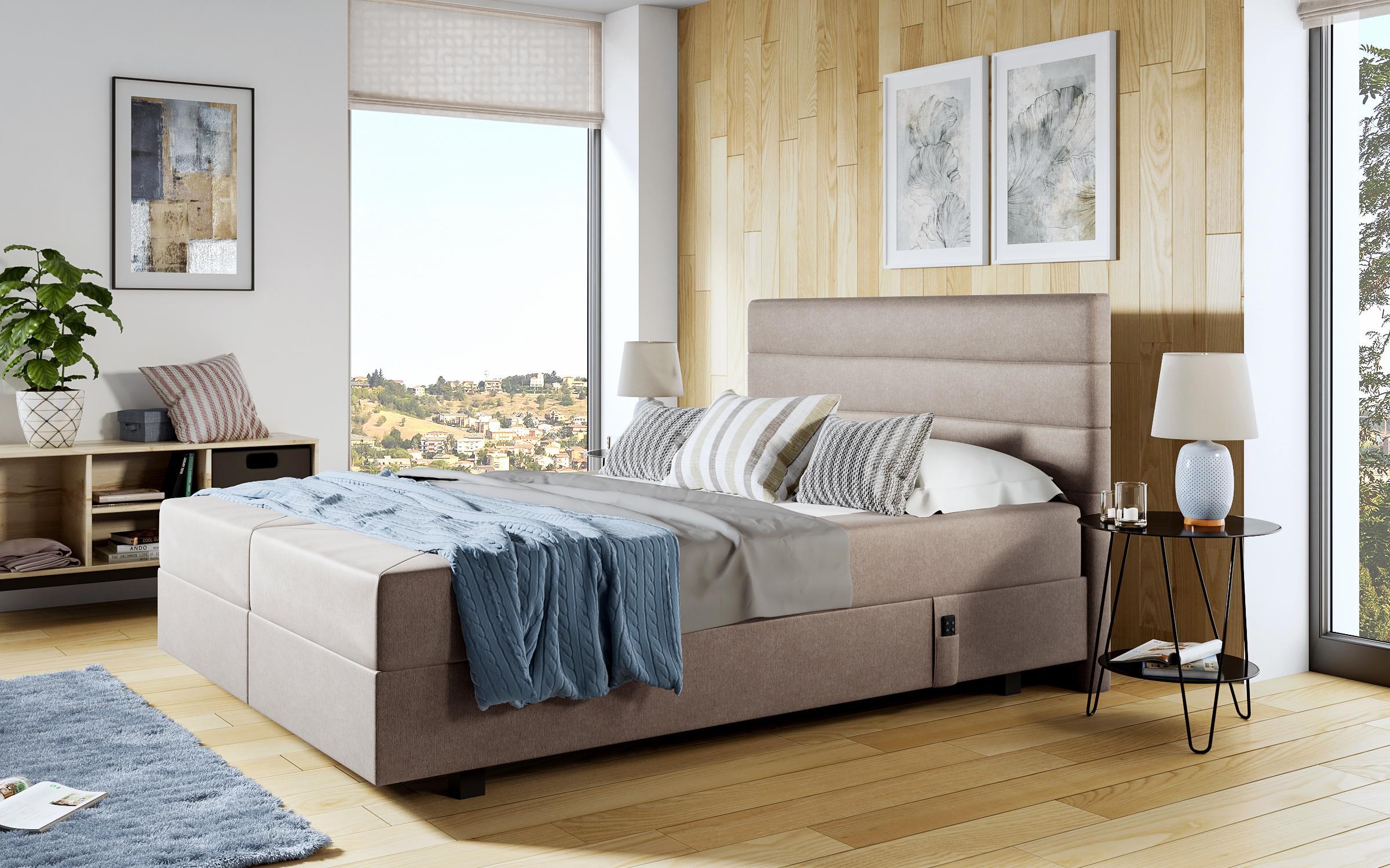 Pat dublu Carmela Boxspring, bej  4