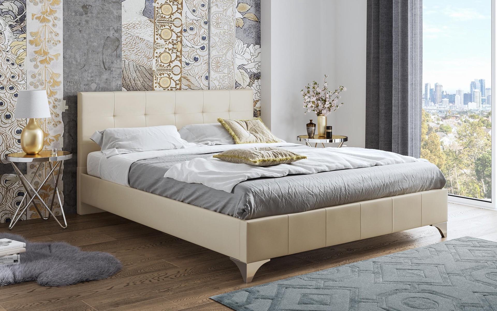 Pat dublu tapitat 160/200 Latina, bej  1