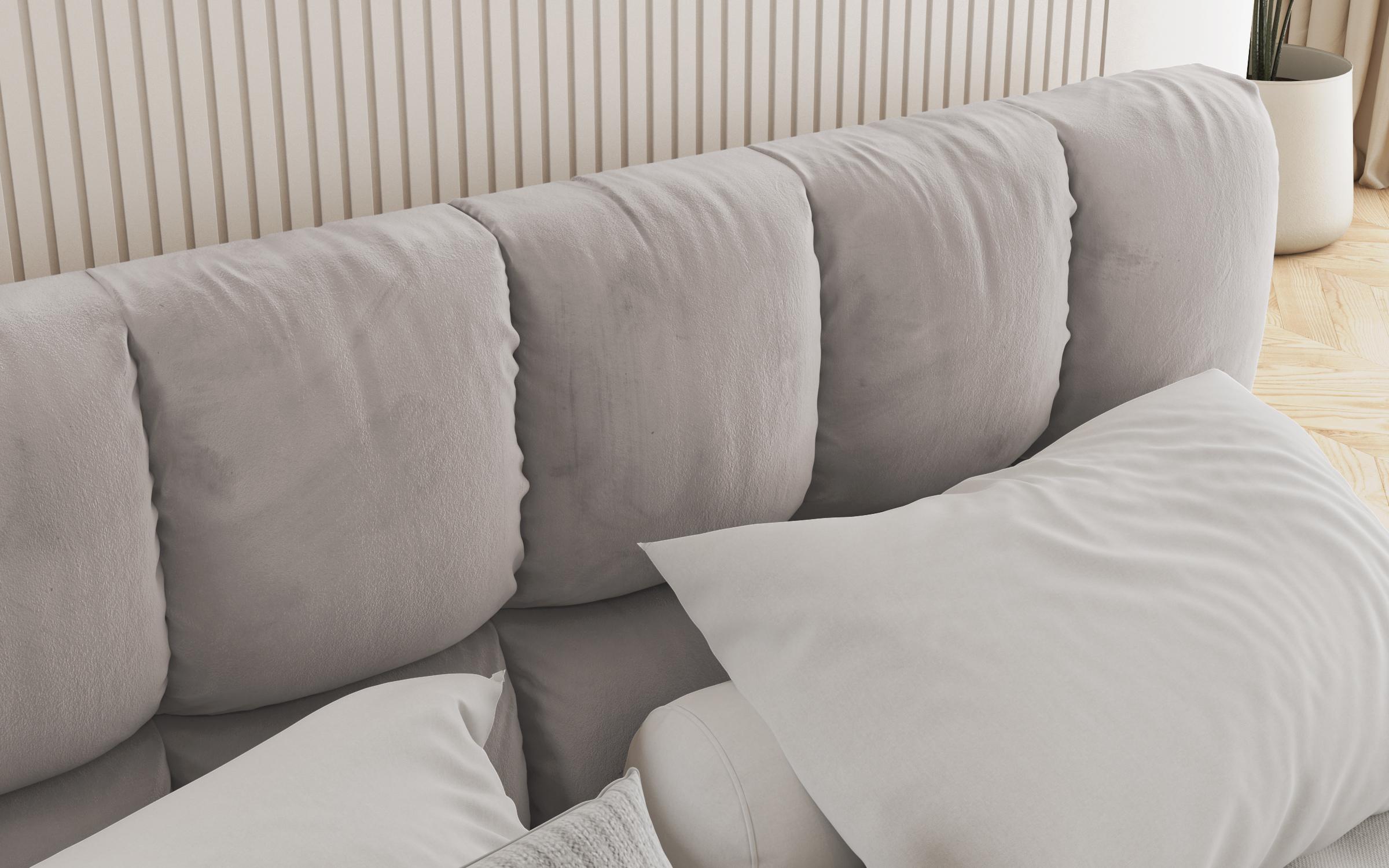 Pat dublu tapitat 160/200 Fiorela, bej  4