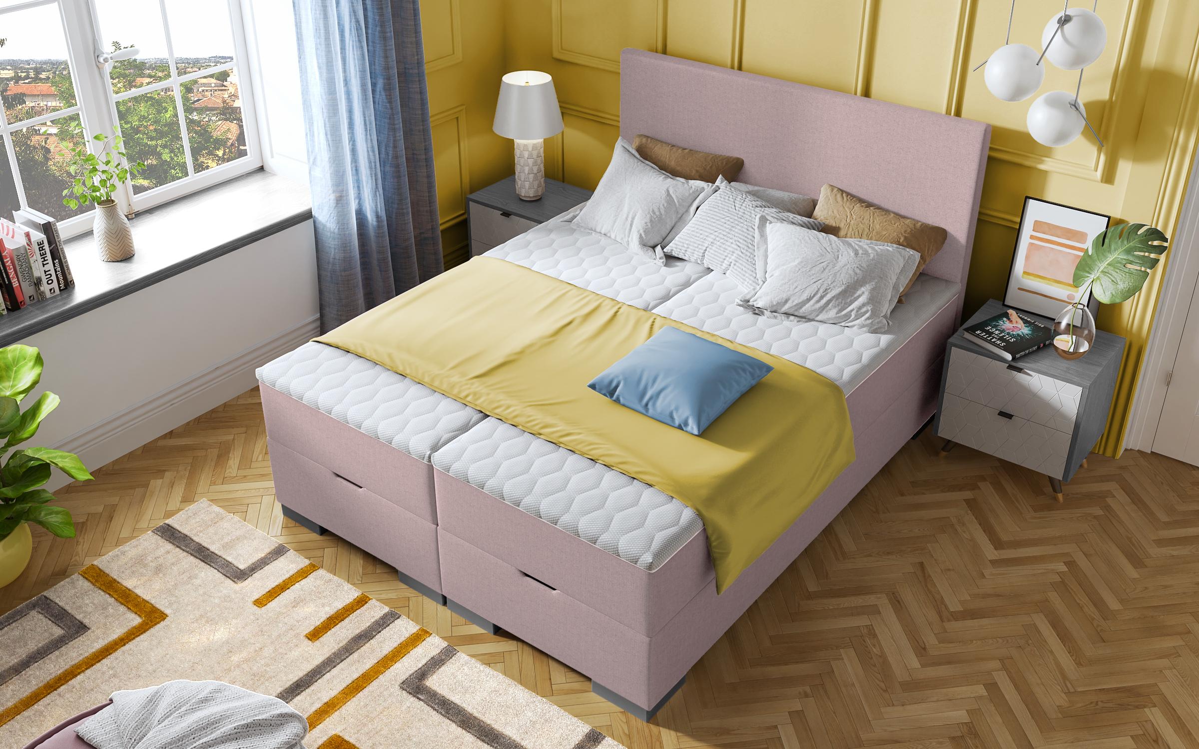Pat dublu Boxspring Evian 160/200, roz  3