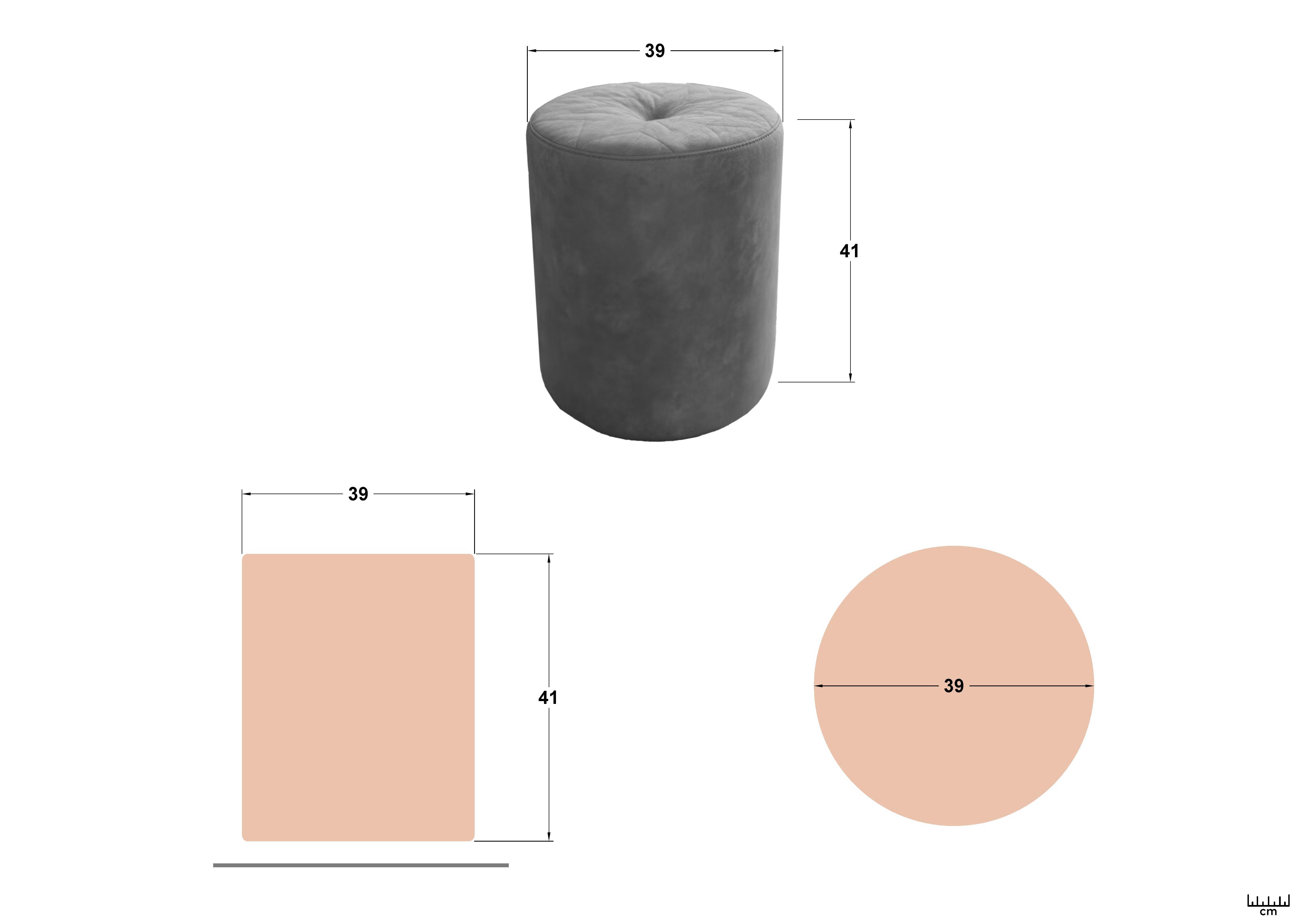 Пуф Старс, коричневый  2