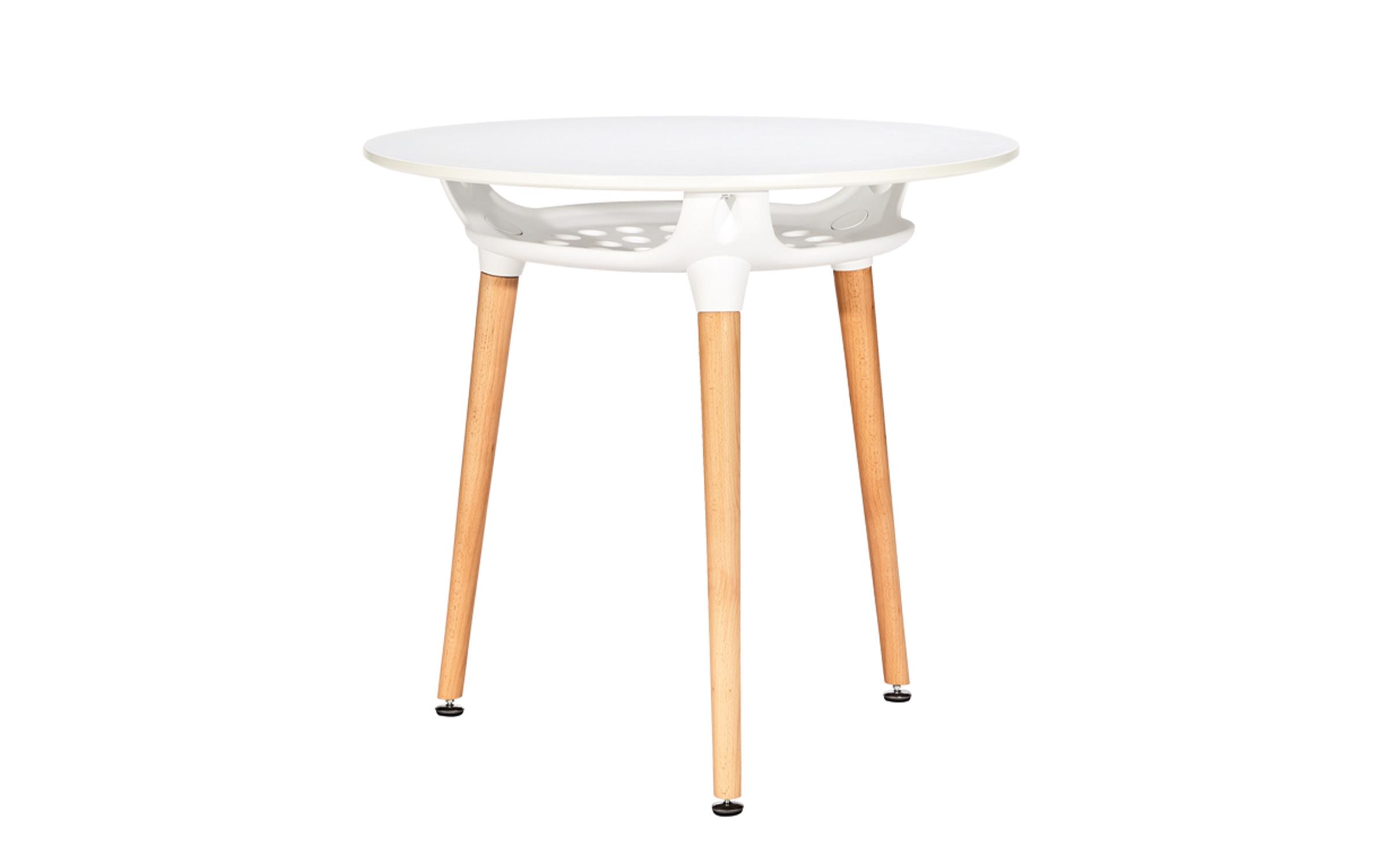 Masa dining Sheril, alba  1