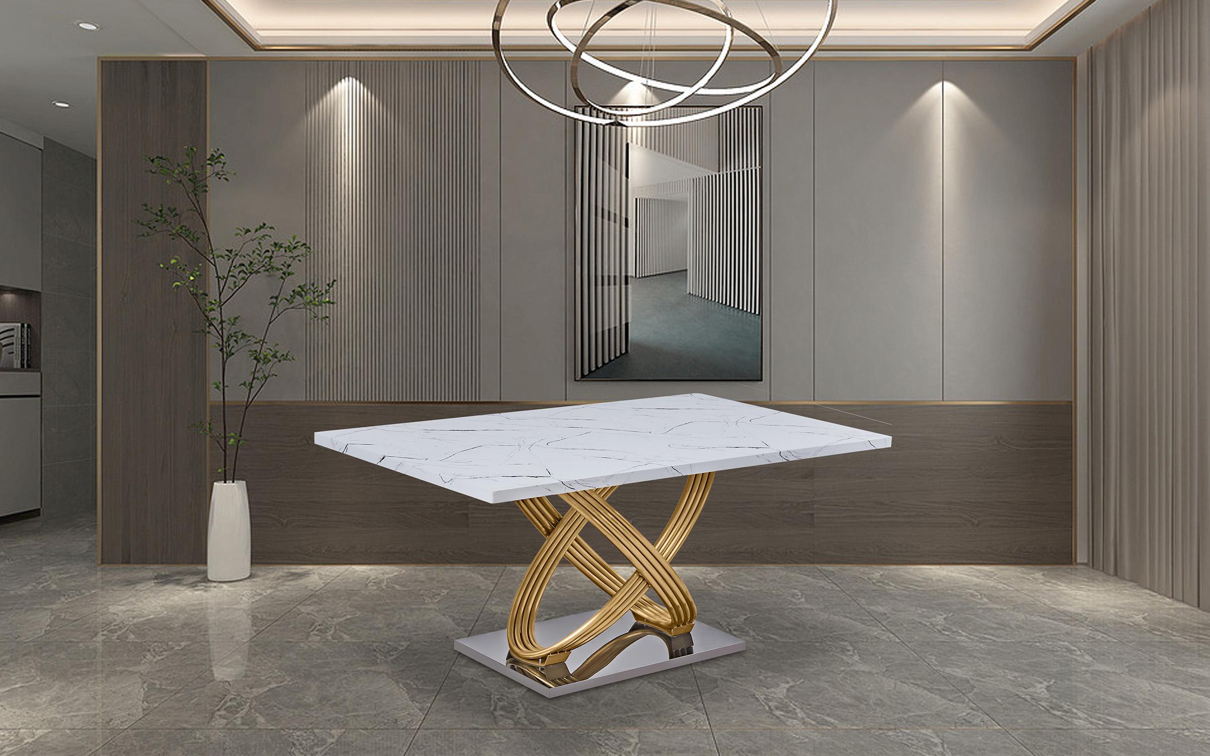 Masa dining Shic, alb  1