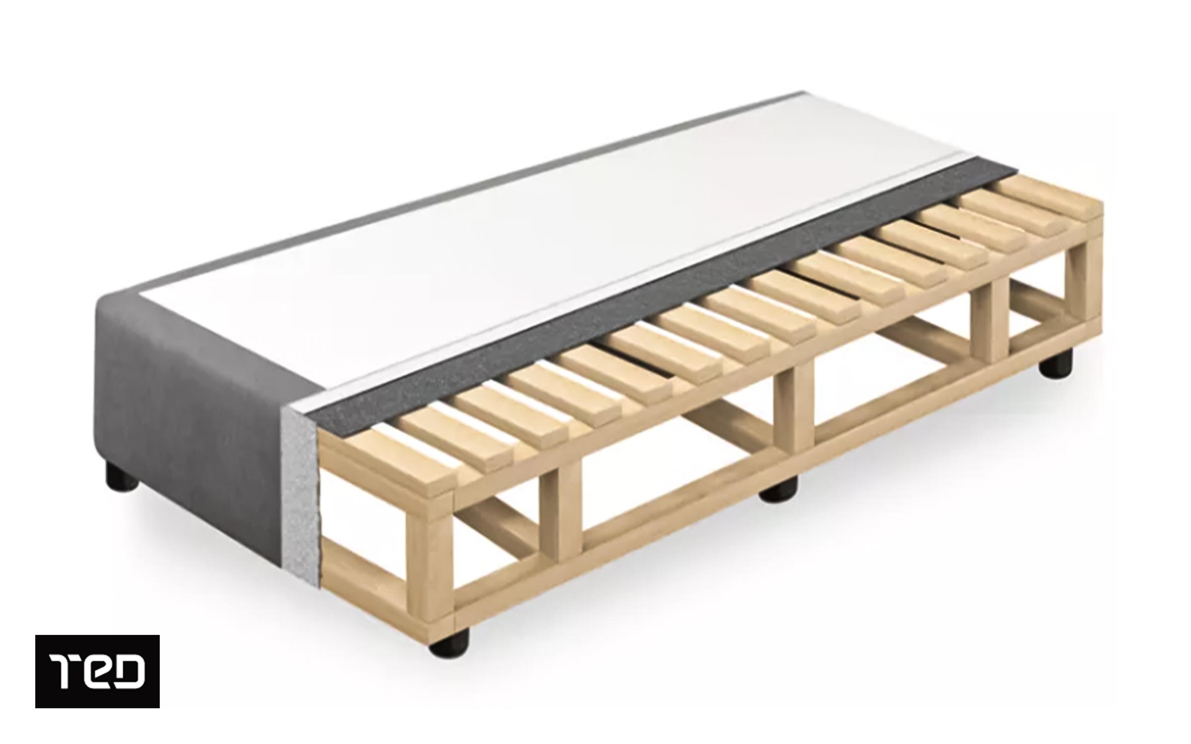 Baza pentru saltea 90/200 Premium Base, gri  2