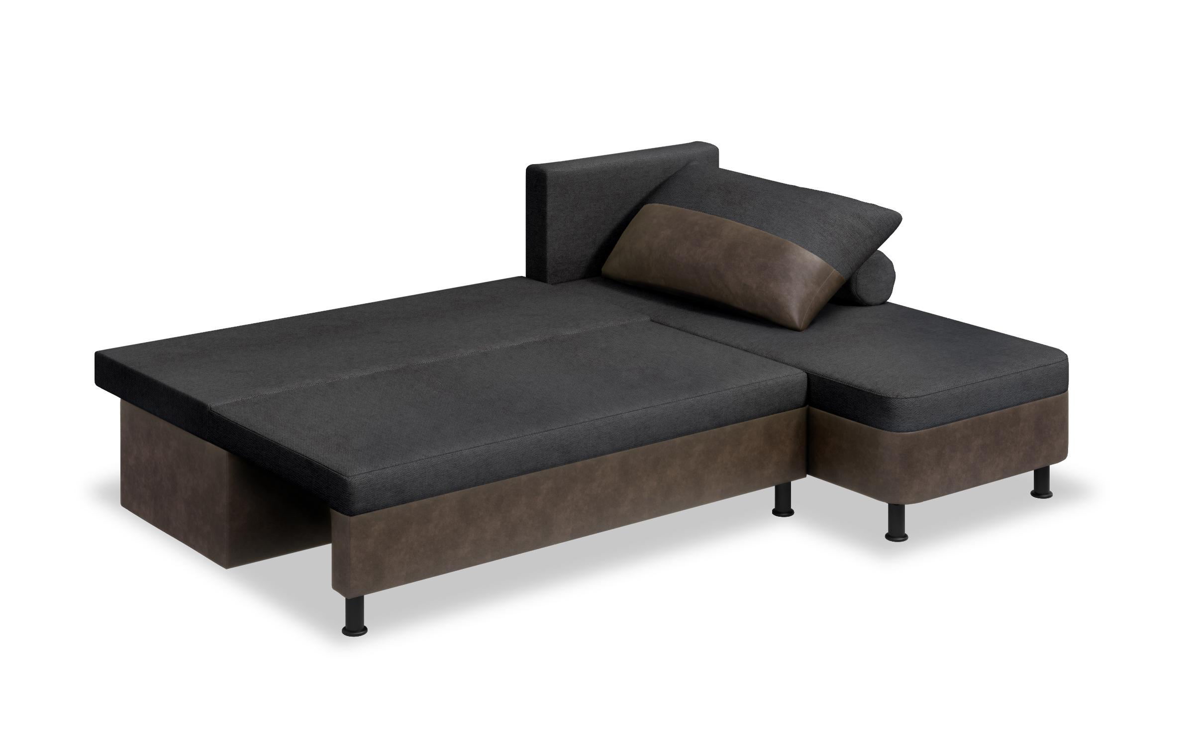 Coltar extensibil Real, gri inchis + maro  4