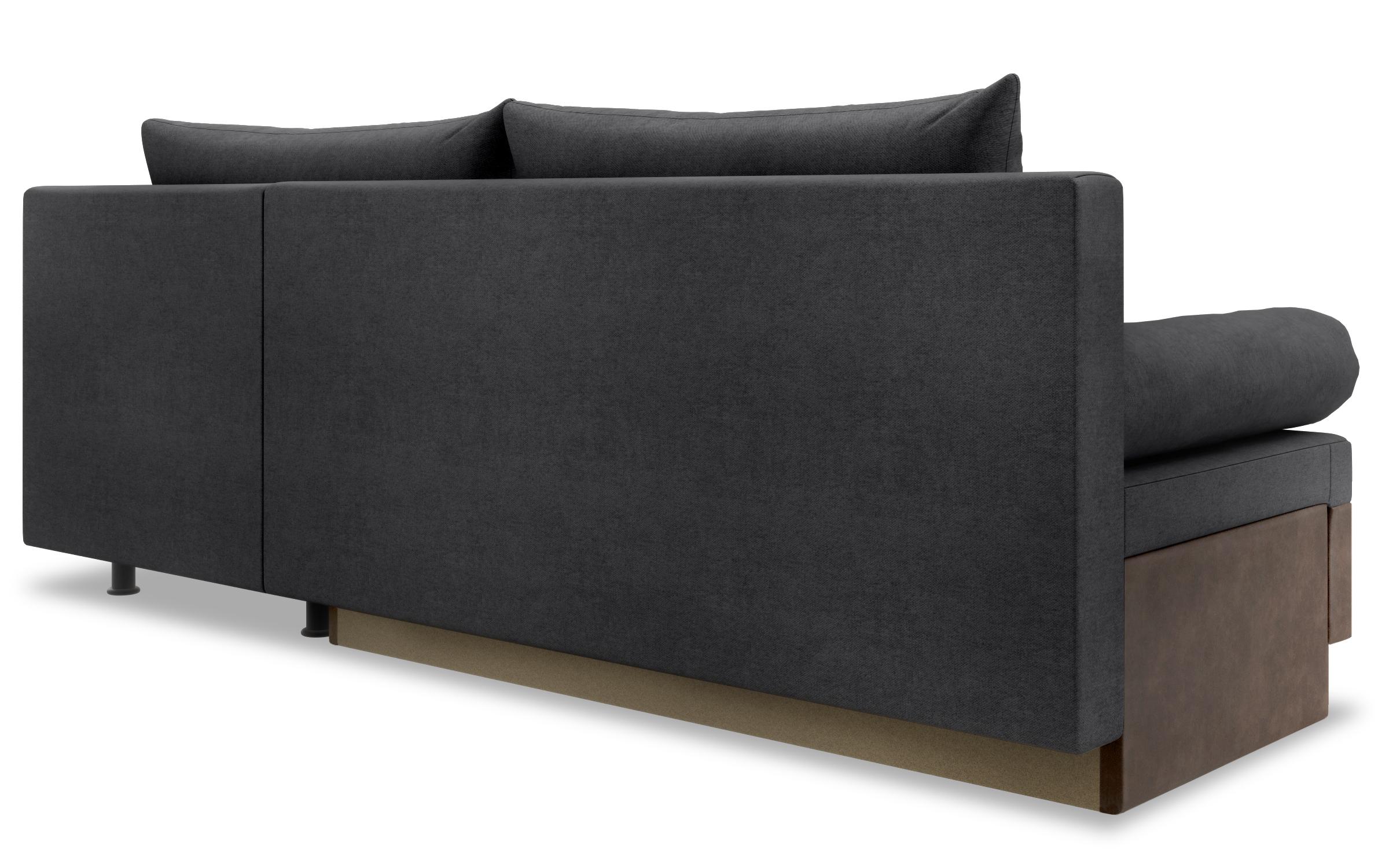 Coltar extensibil Real, gri inchis + maro  3