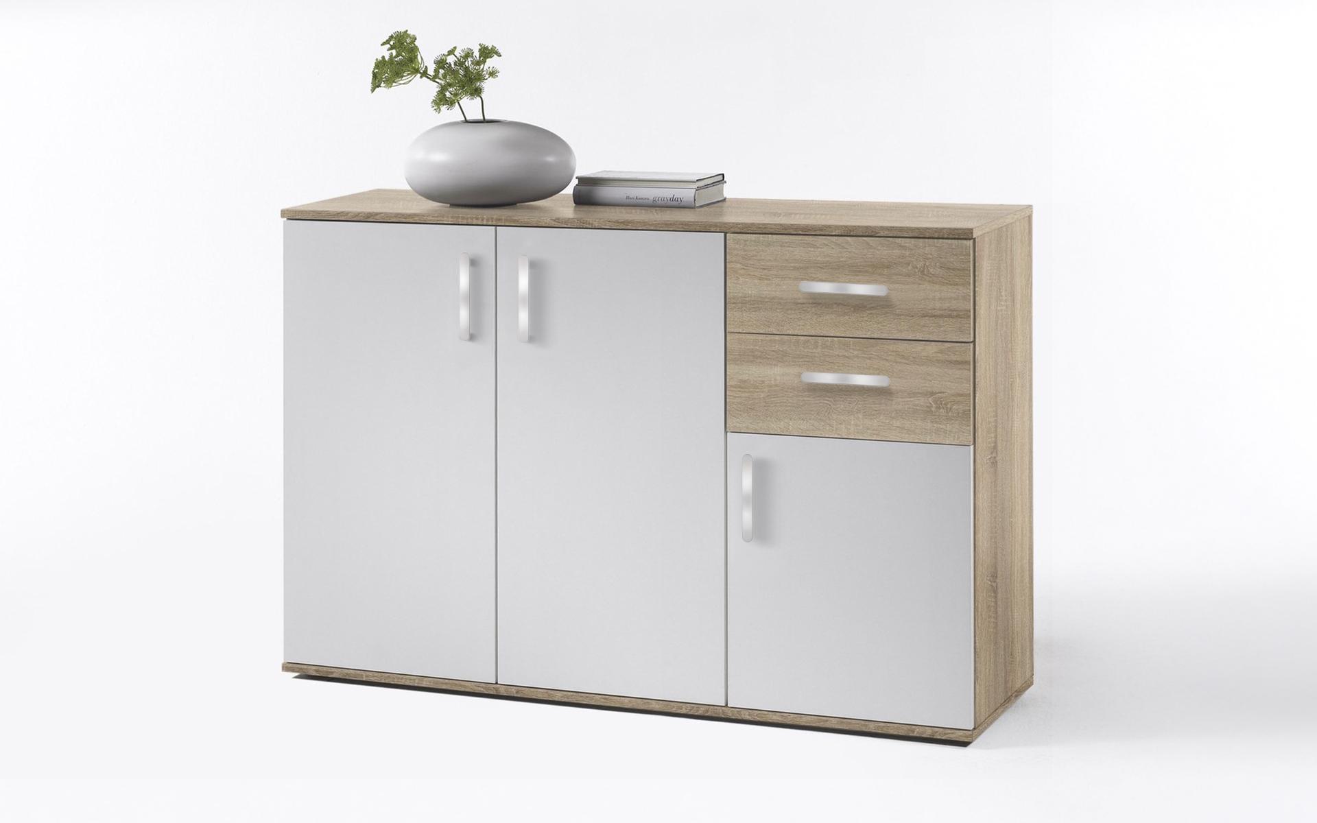 Comoda Tores 120, stejar sonoma + alb  1