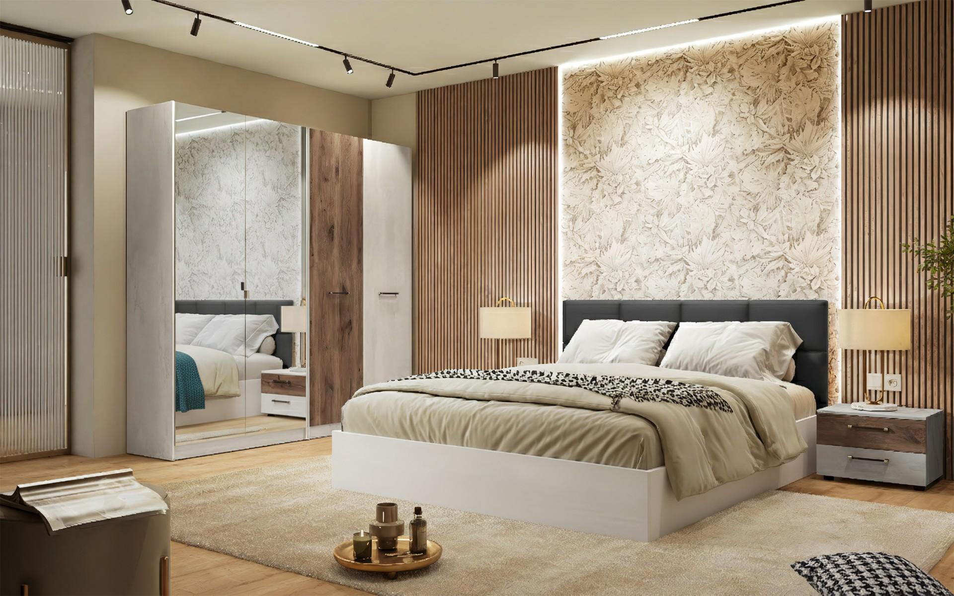 Noptiera Keti, Silk + stejar scandinav inchis  2