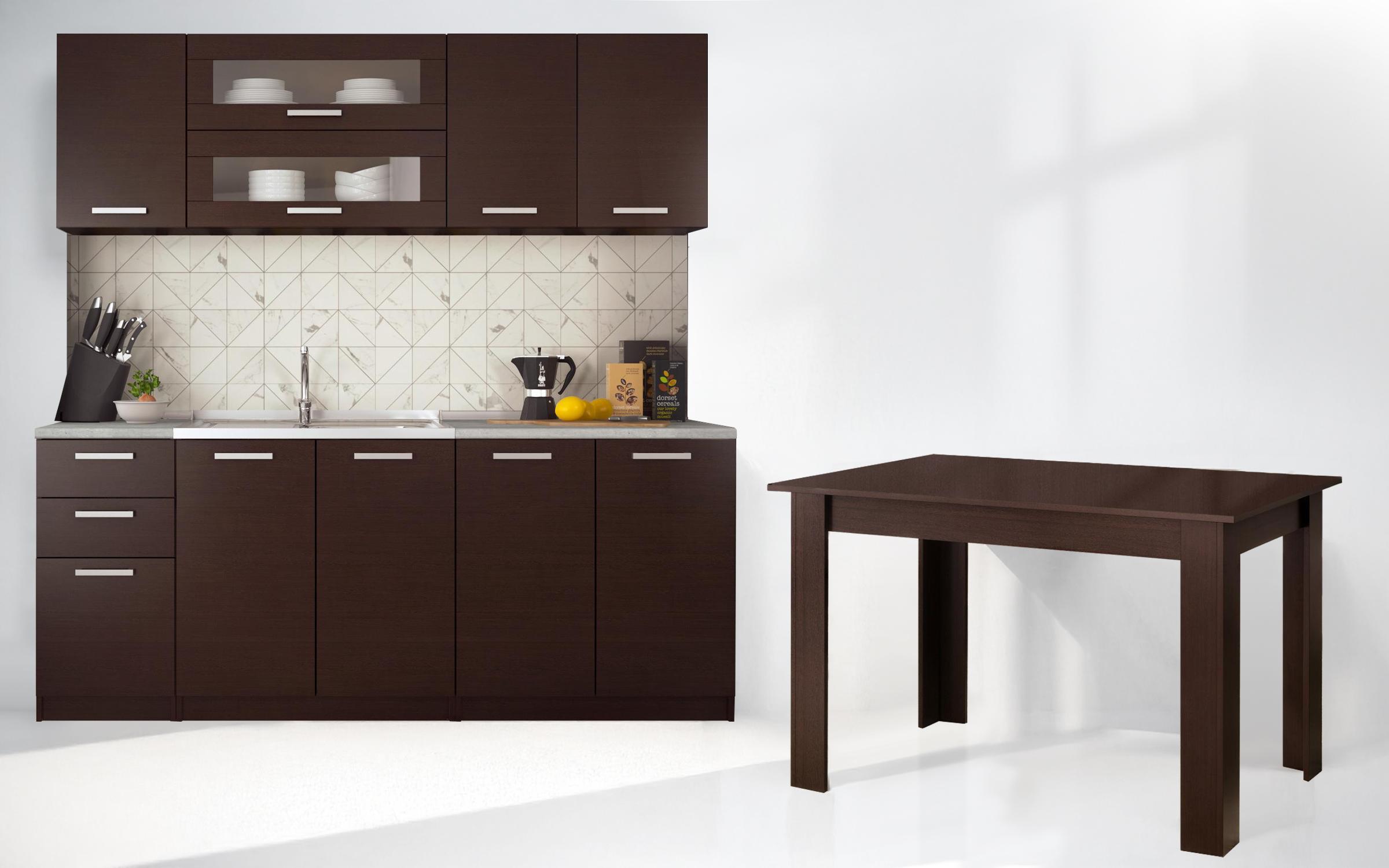 Bucatarie Darina + masa dining Doni, wenge  1