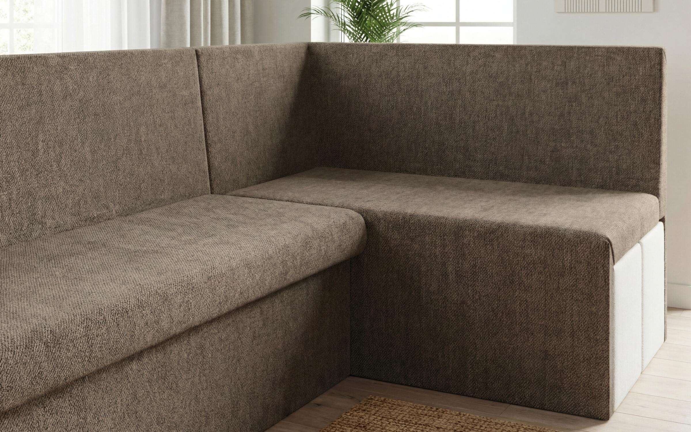 Coltar extensibil de bucatarie + 2 taburete Venturo, bej inchis + bej deschis  5