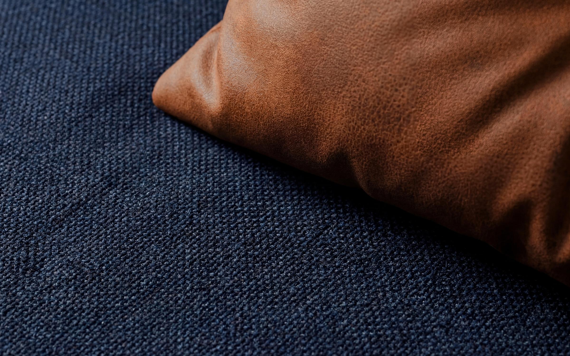 Canapea extensibila Victorio, albastru inchis + maro  5