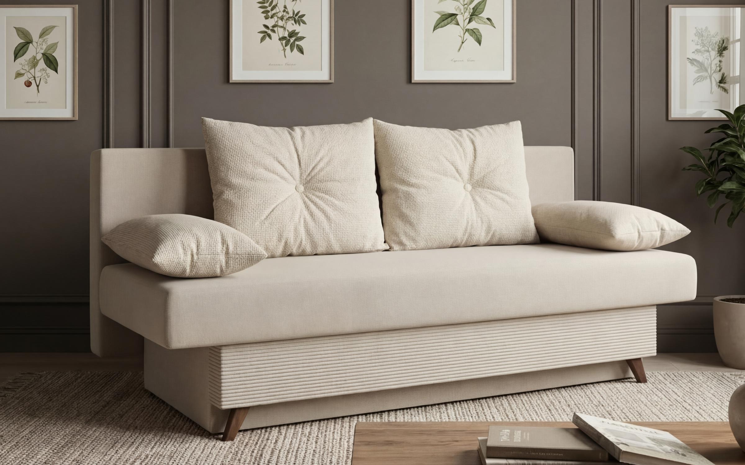 Canapea extensibila Victorio, bej deschis  4