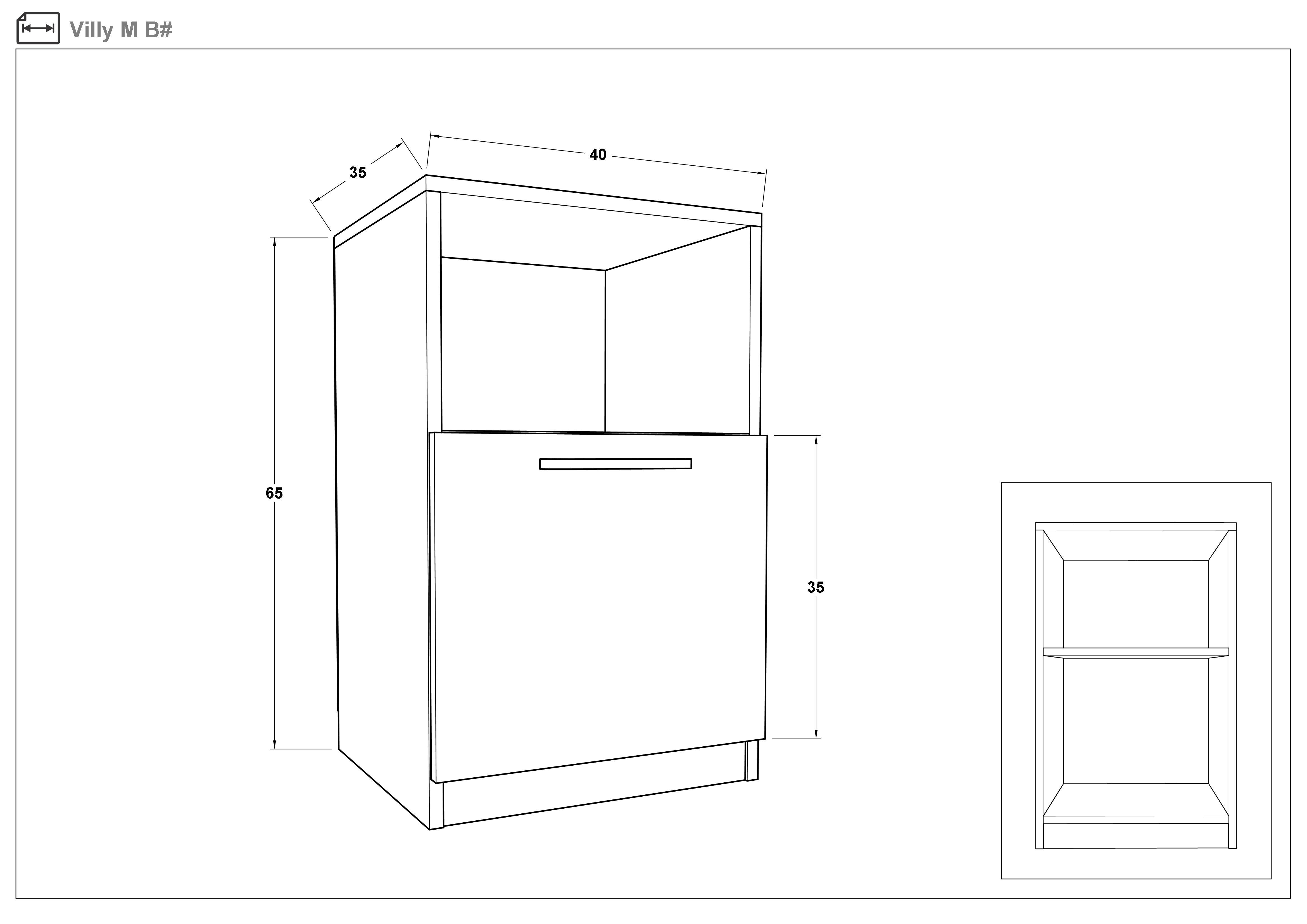 Comoda Vili M, wenge + stejar sonoma  2