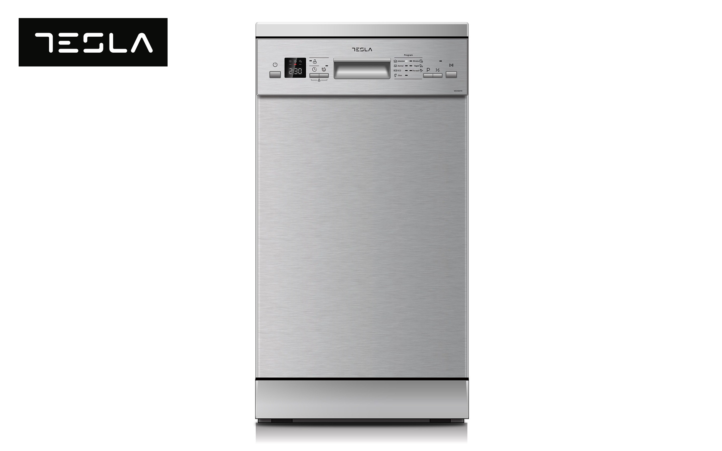 Masina de spalat vase TESLA WD490MX, inox  1