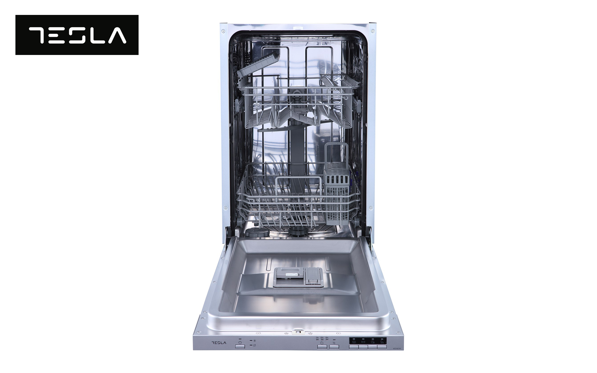 Masina de spalat vase incorporabila TESLA WDI461M, inox  2
