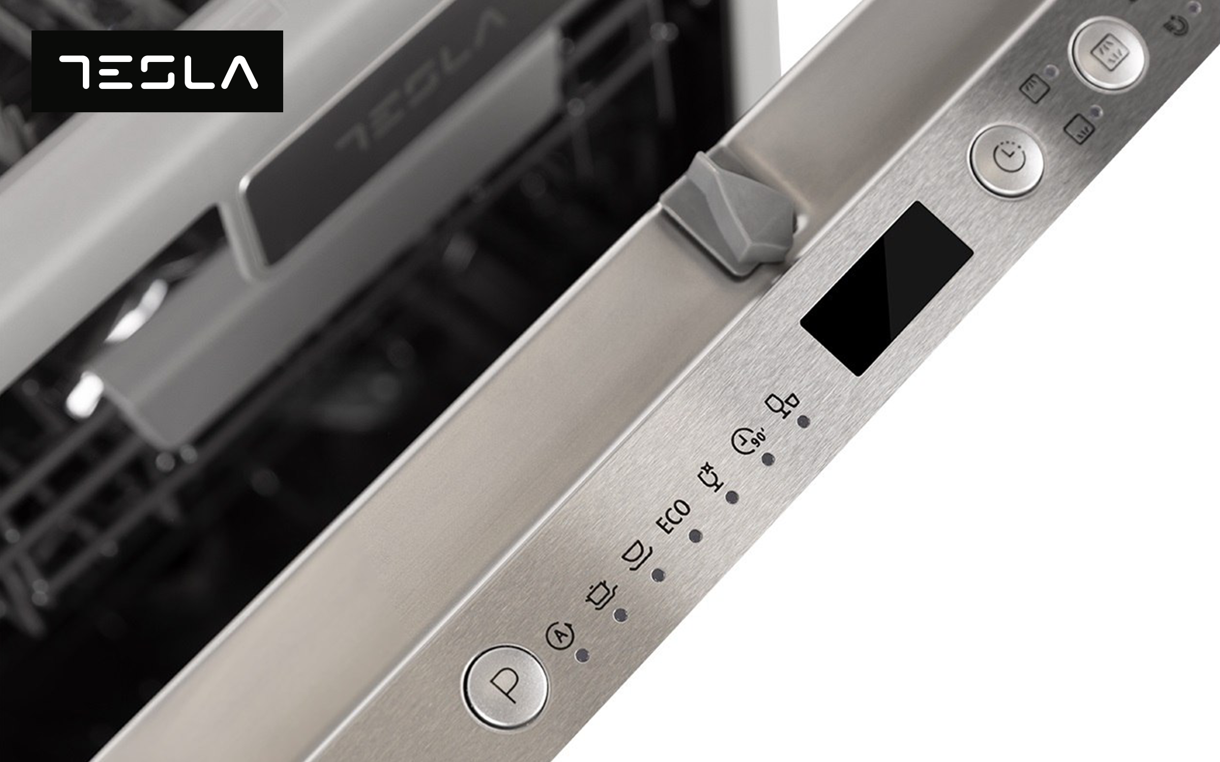 Masina de spalat vase incorporabila TESLA WDI490M, inox  3