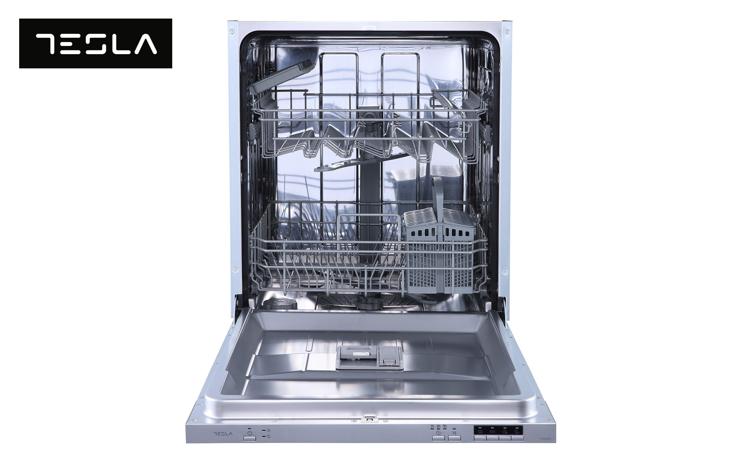 Masina de spalat vase incorporabila TESLA WDI661M, inox  2