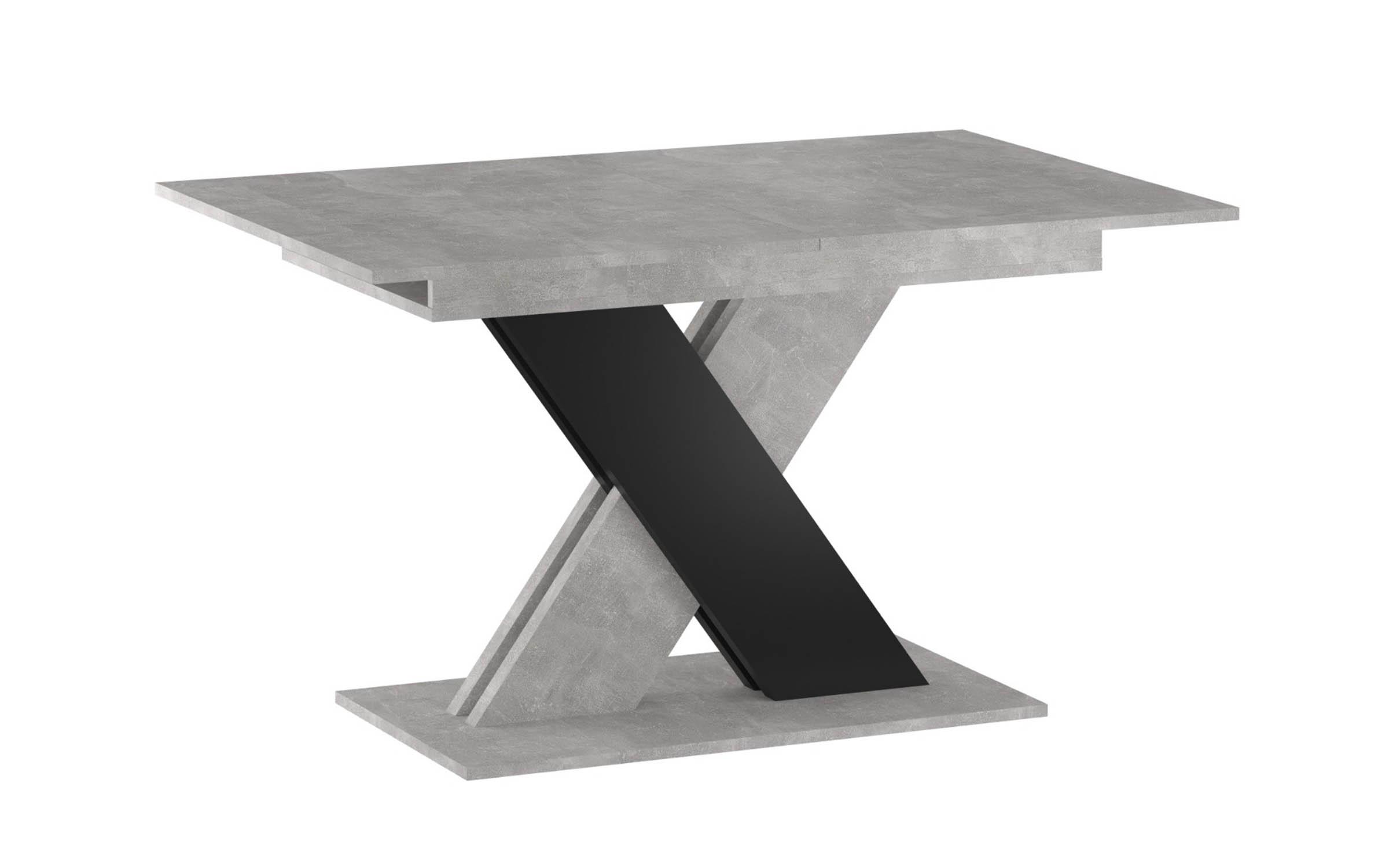 Masa dining Patricia 1, beton + negru  8