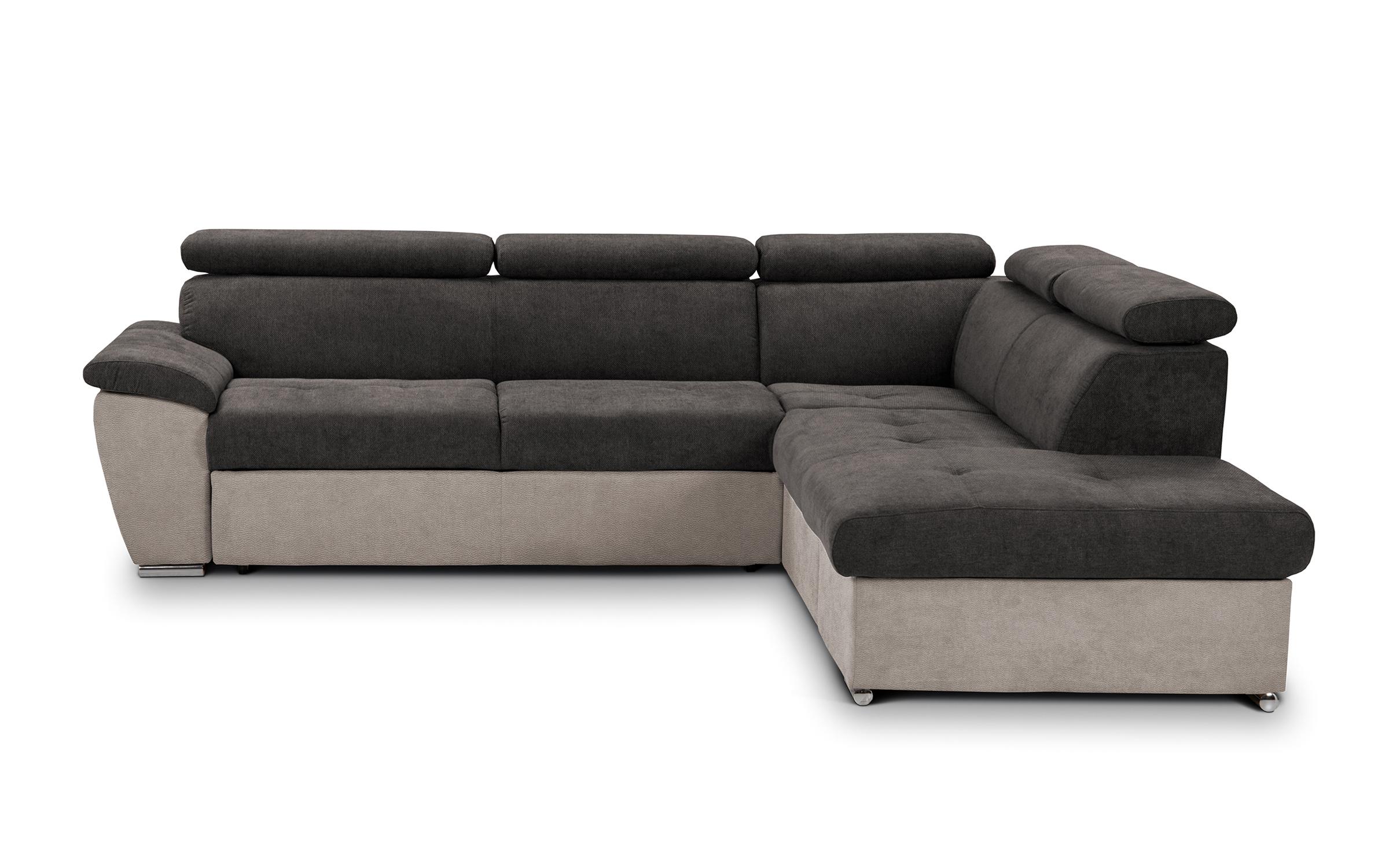 Coltar extensibil Deton, gri deschis-maroniu+bej  3