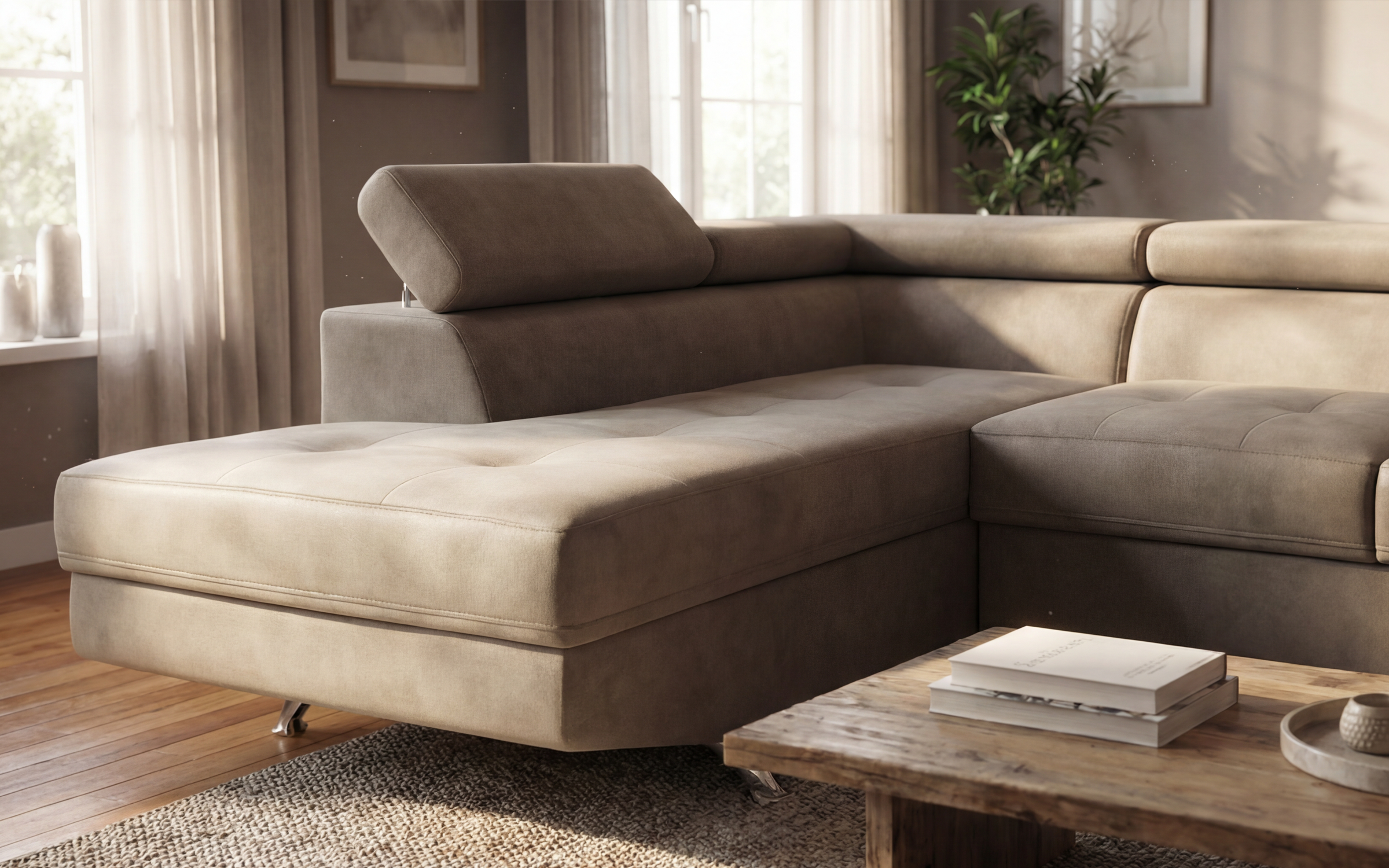 Coltar extensibil Bark M, bej inchis  3