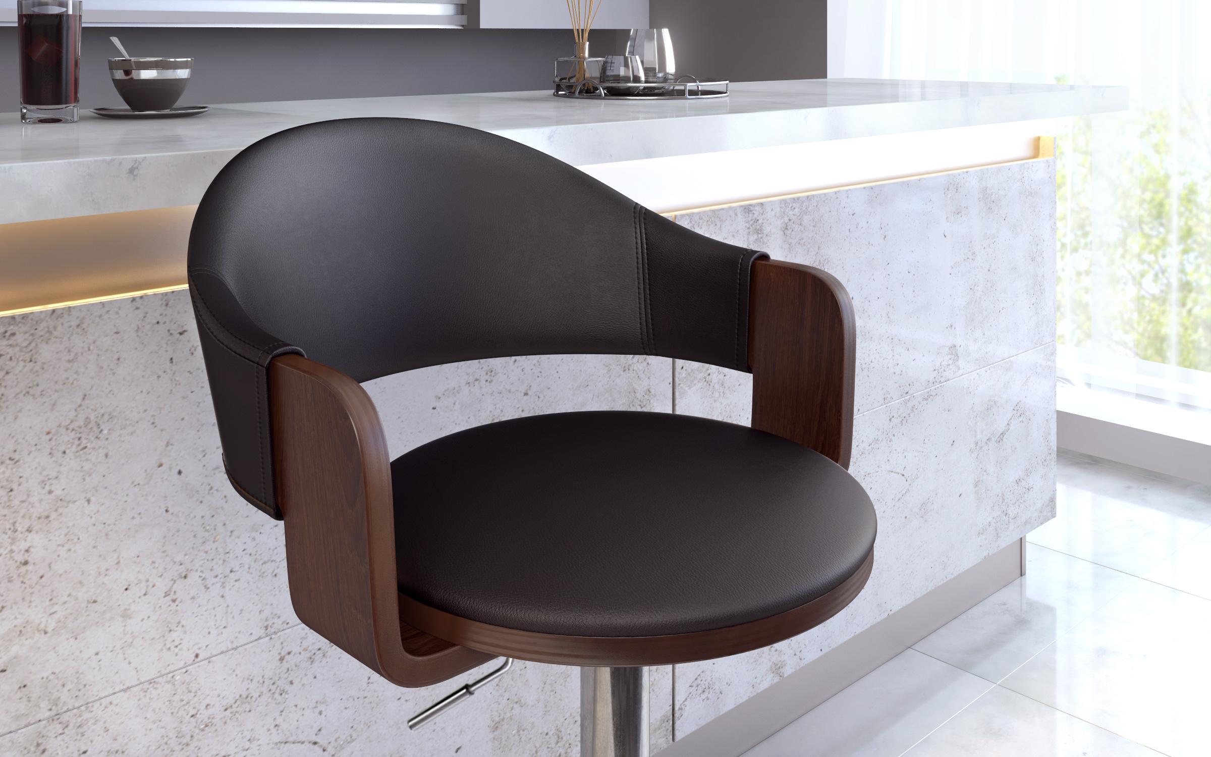 Scaun de bar Frans, negru  4