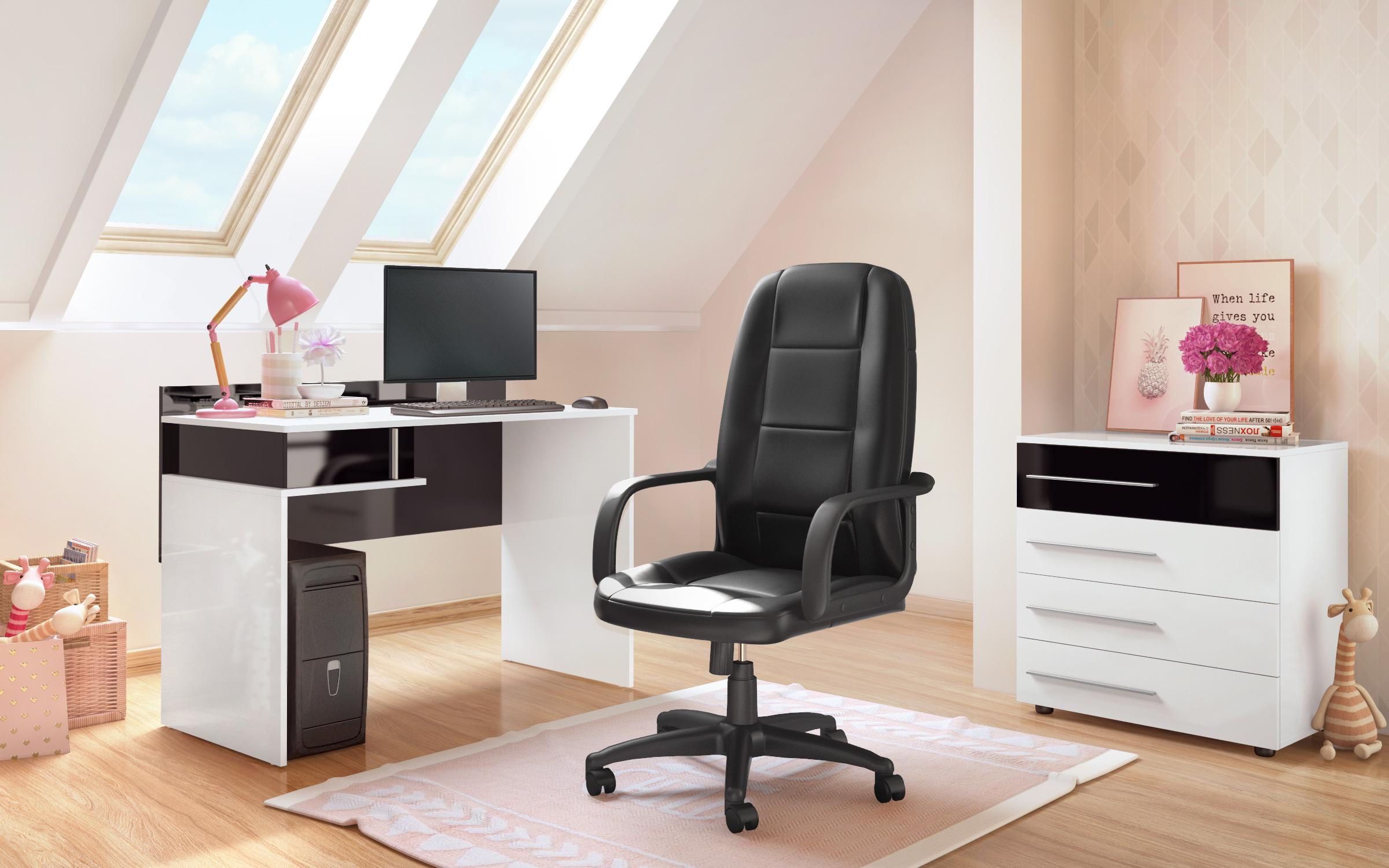 Scaun de birou Galeo, negru  2