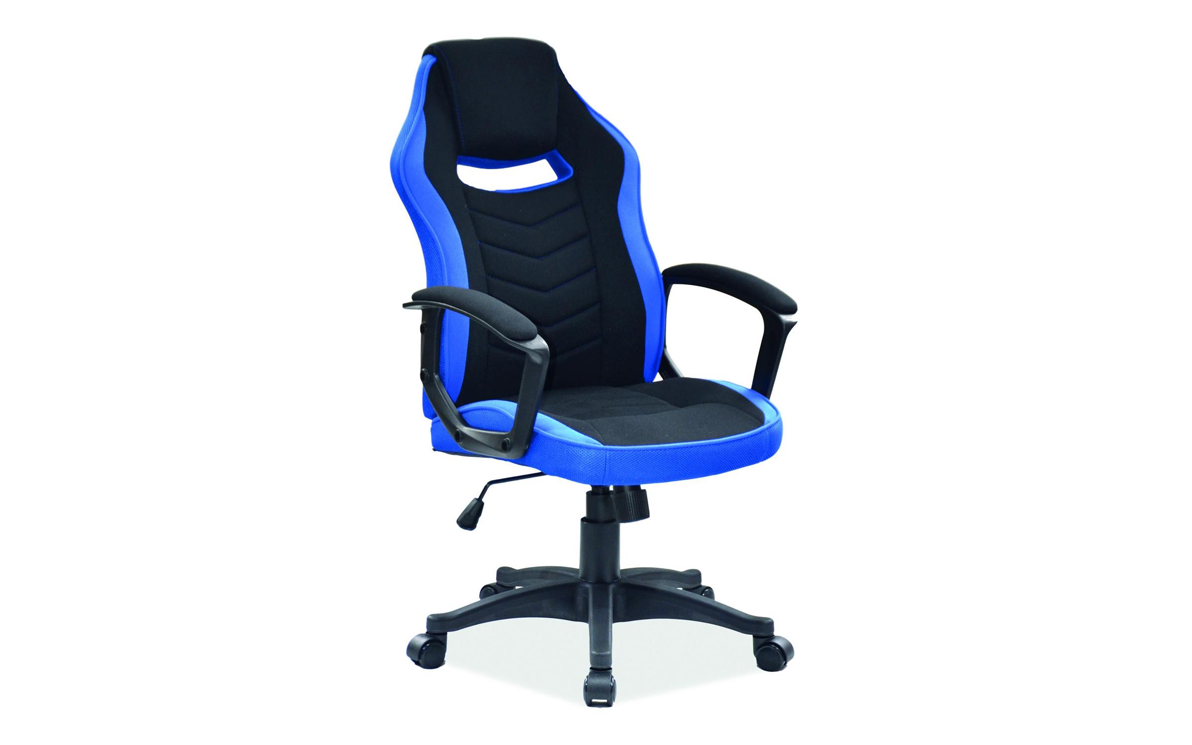 Scaun gaming Camaro, negru + albastru  1