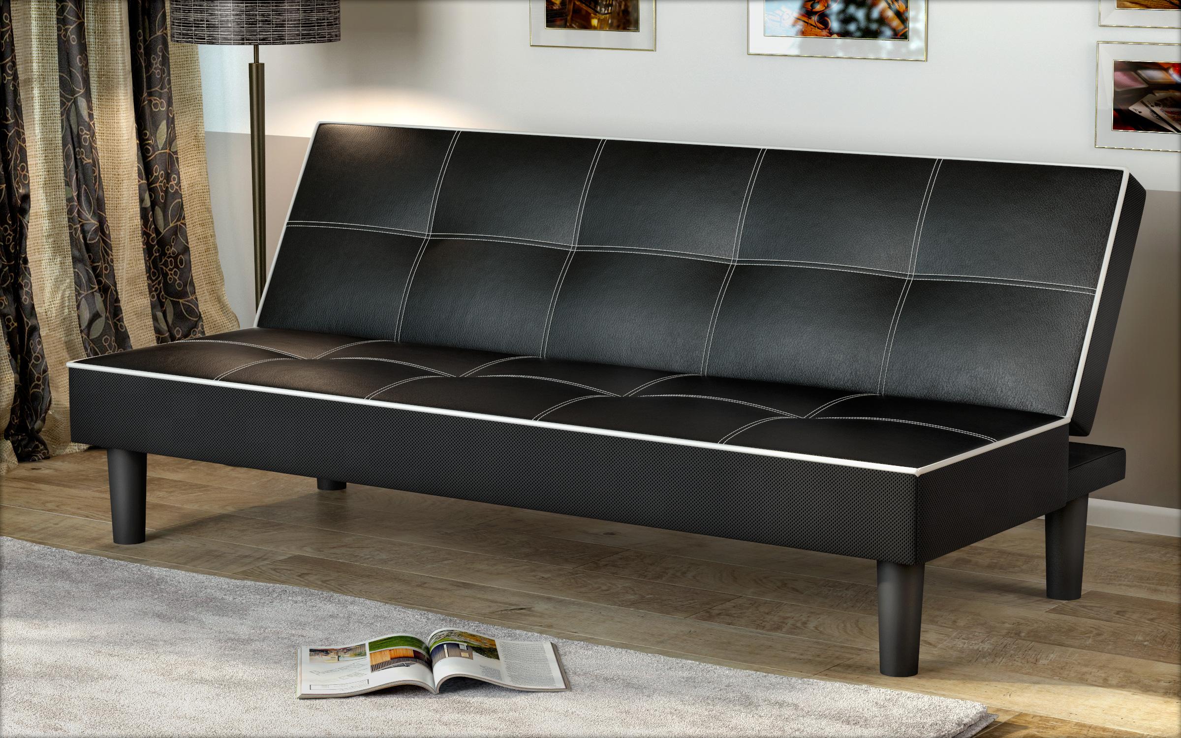 Canapea extensibila click- clack Mishel V, negru  1