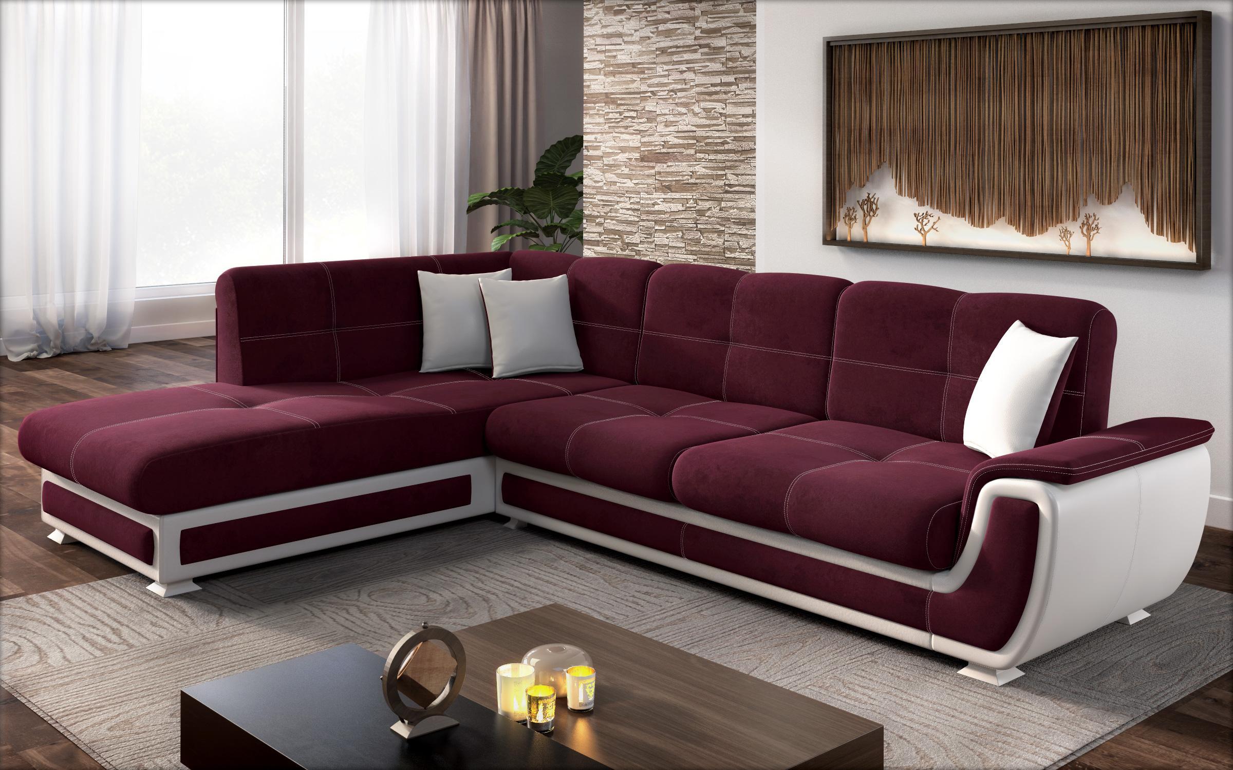 Coltar Princess II + mecanism click-clack, bordo + piele alba  3