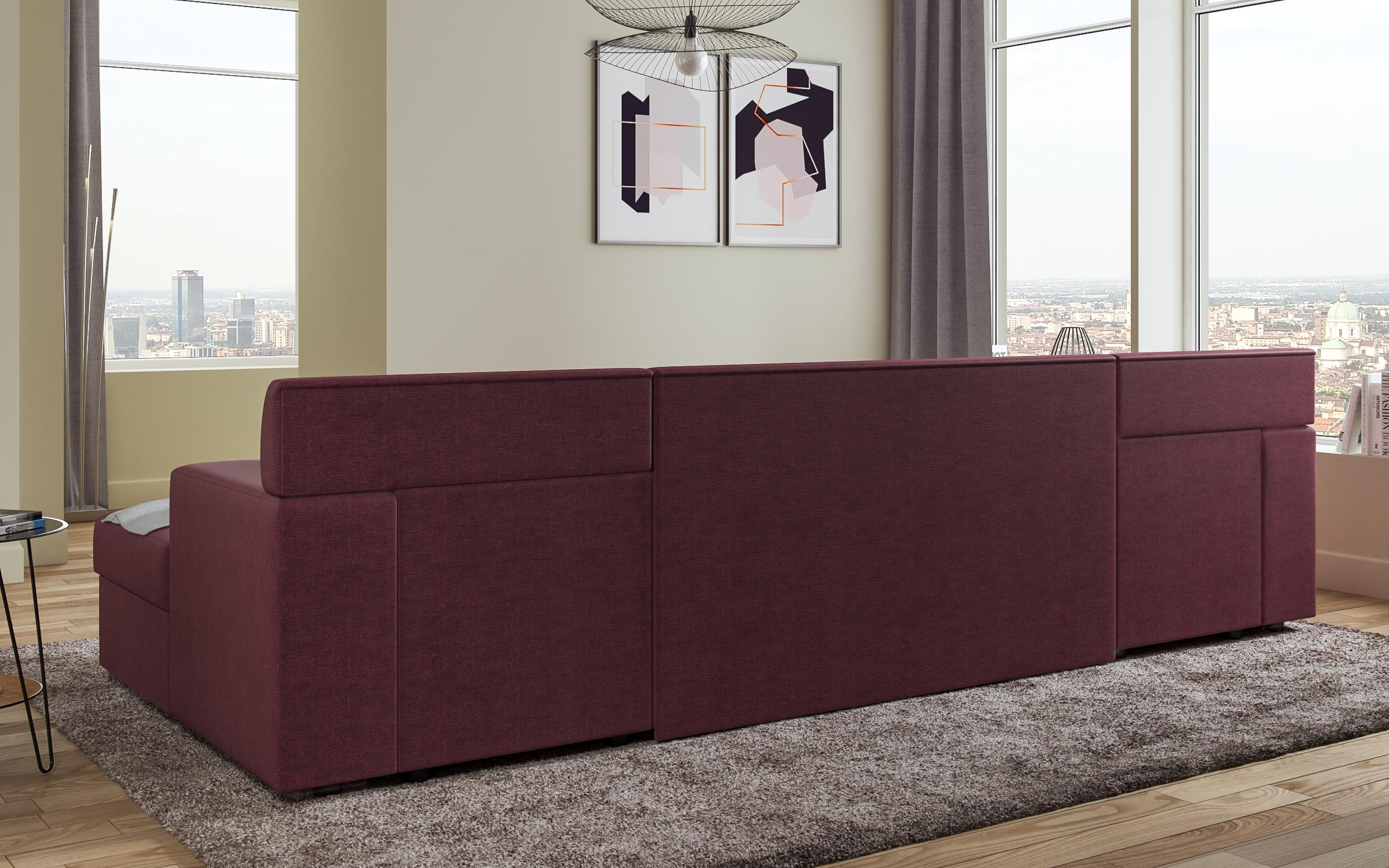 Coltar in forma de U Dolce, rosu + gri  6