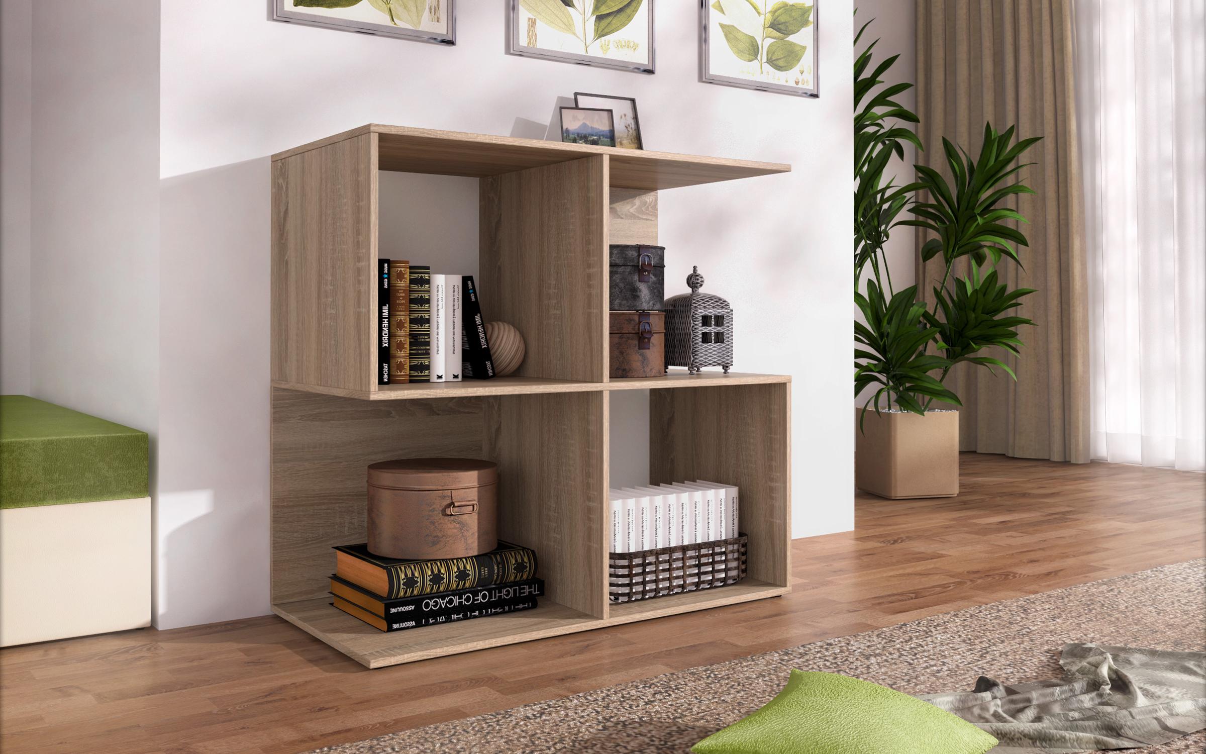 Etajera Orfi, stejar sonoma  1