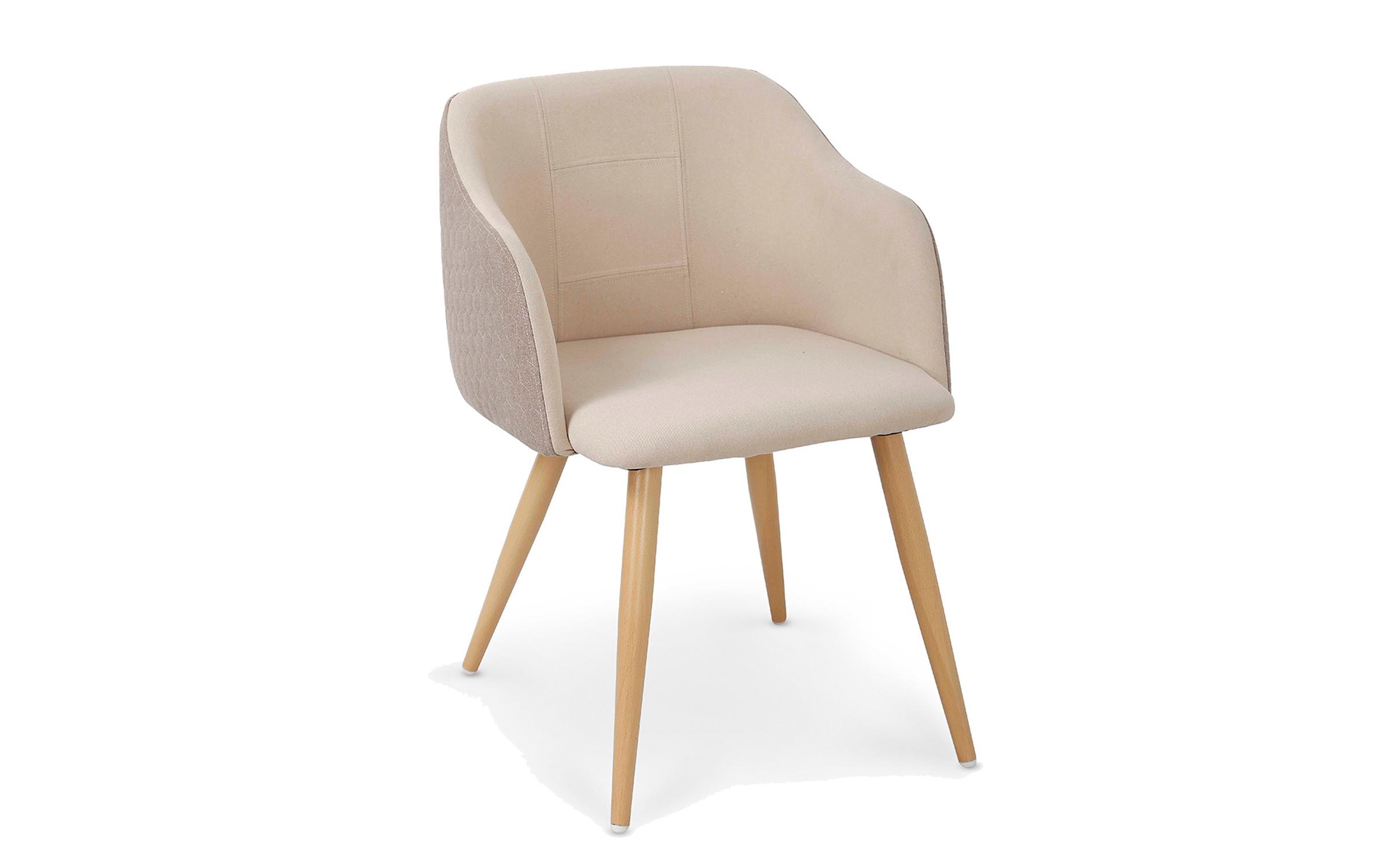 Scaun de masa Argos, gri deschis + bej  1