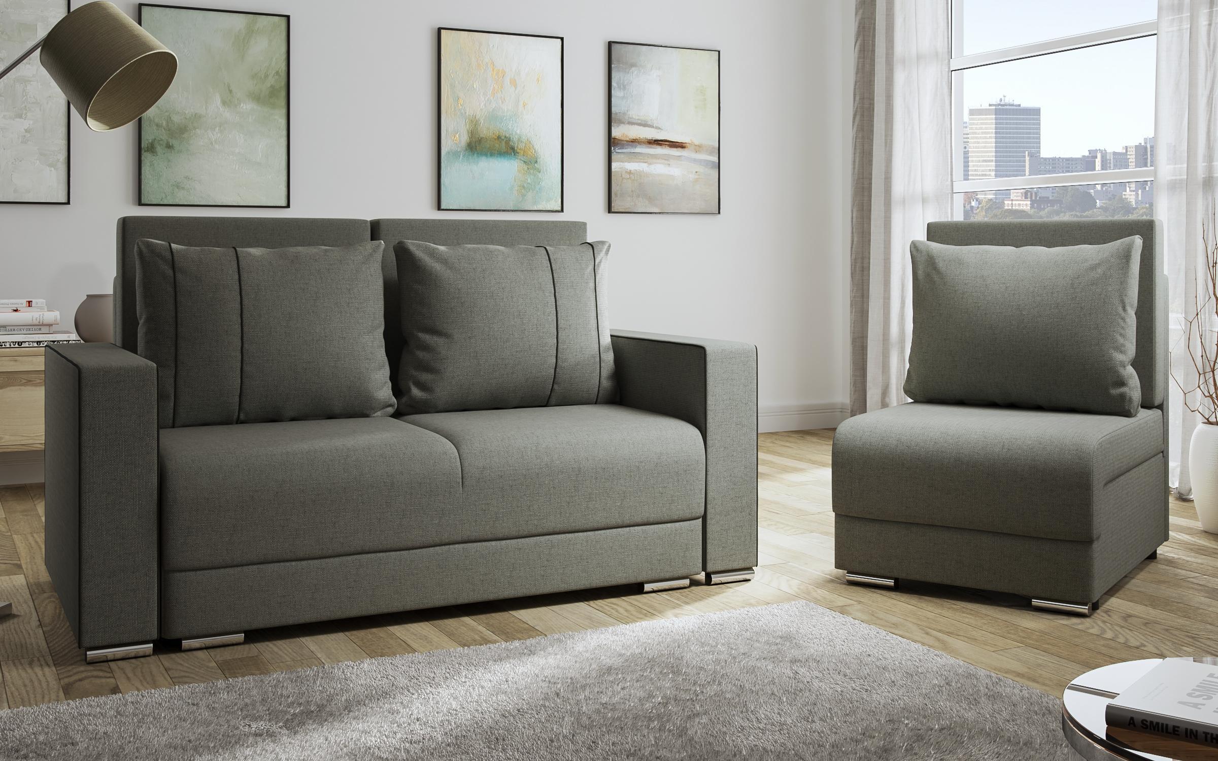 Canapea extensibila Maloni, gri  7