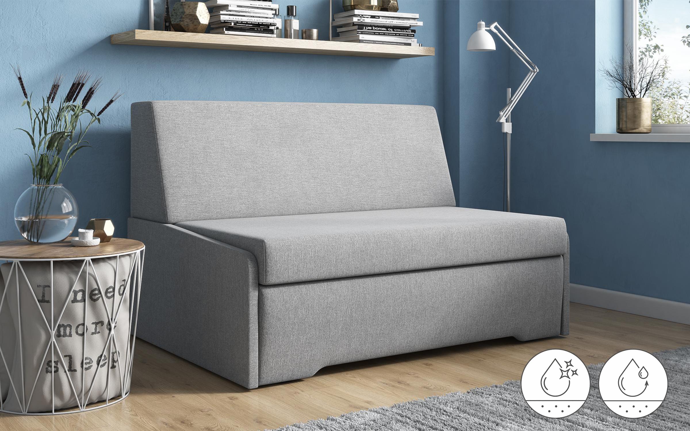 Canapea extensibila Torino, gri deschis  2
