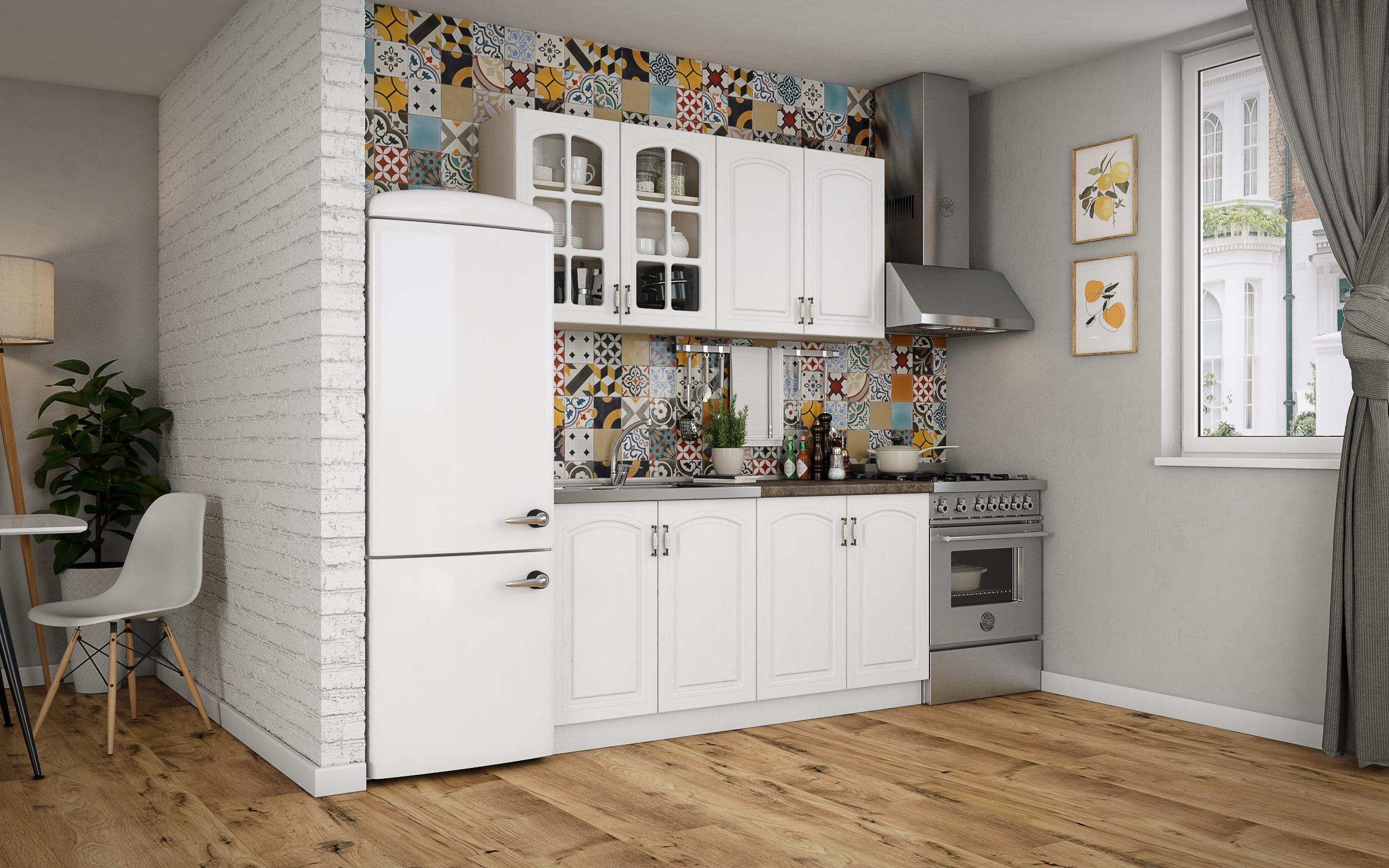 Bucatarie 1.6 metri Mirela K, textura alba  2