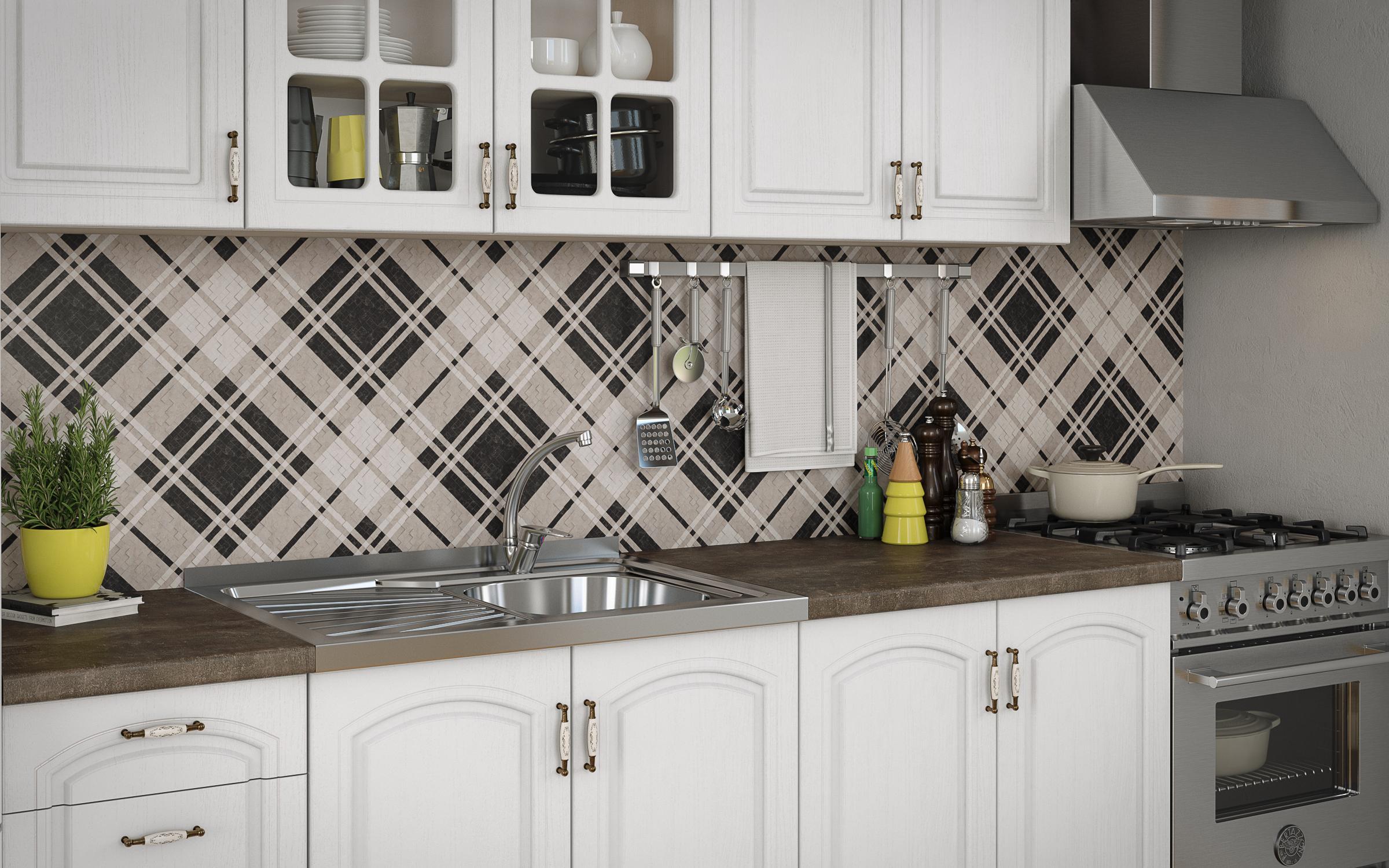 Bucatarie 2 metri Mirela K, textura alba  5