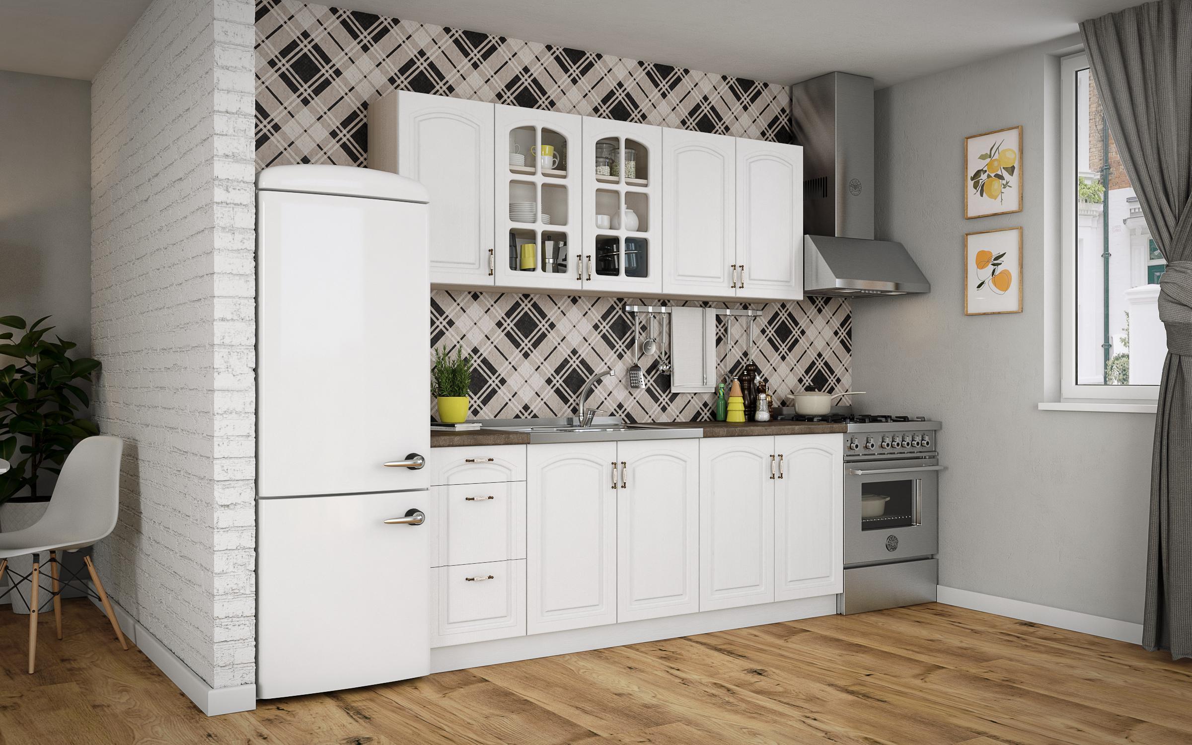 Bucatarie 2 metri Mirela K, textura alba  4