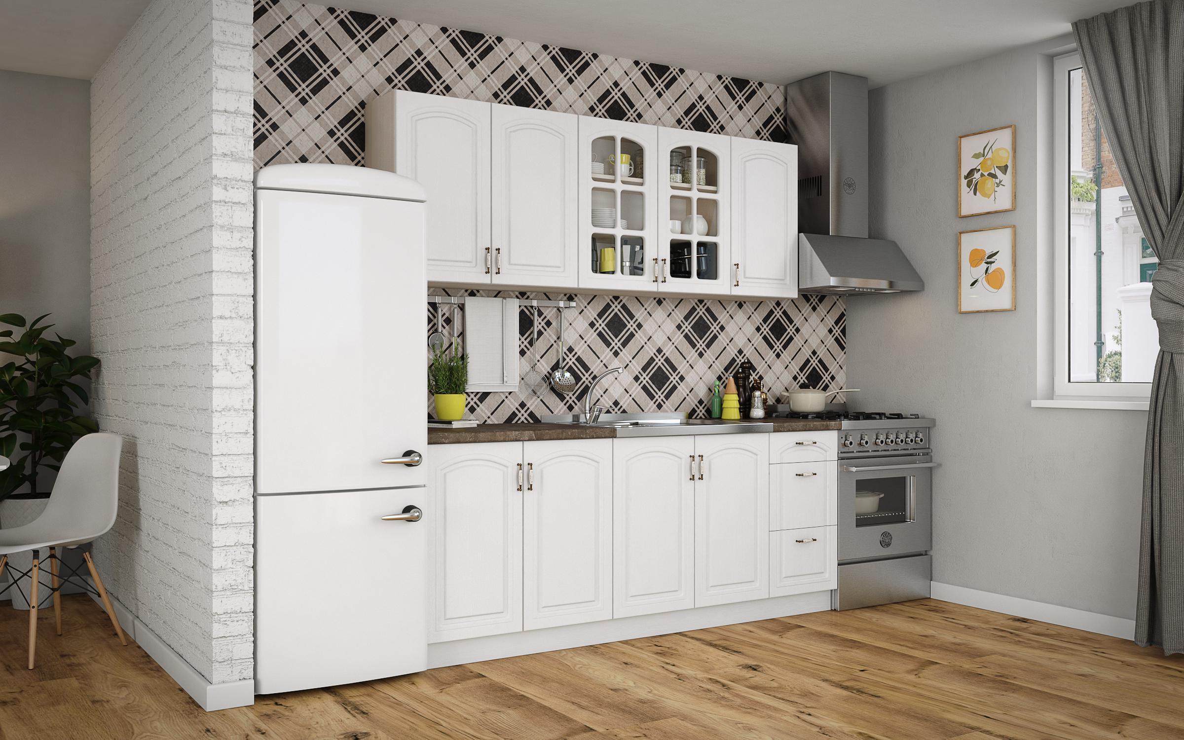 Bucatarie 2 metri Mirela K, textura alba  3