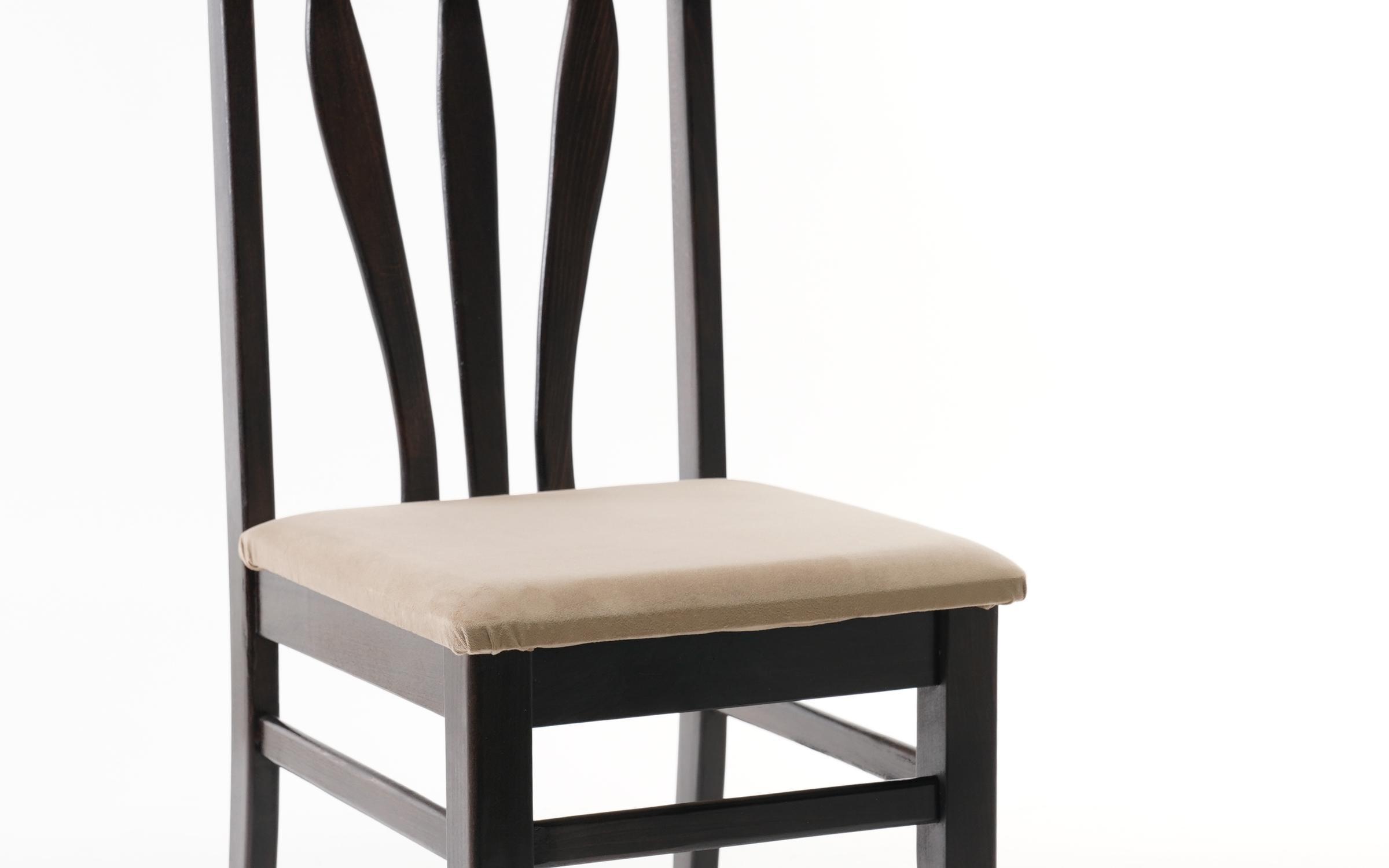 Scaun Ardon, wenge cu sezut maro deschis  4