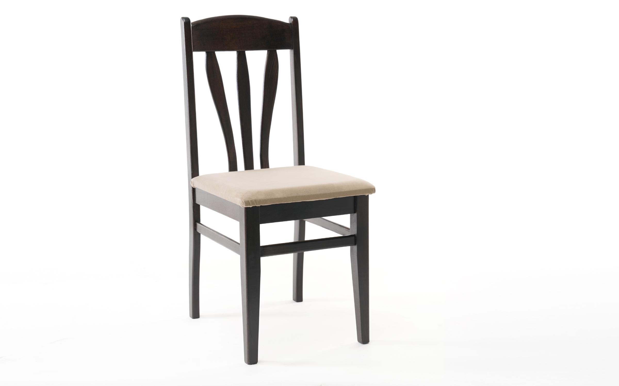 Scaun Ardon, wenge cu sezut maro deschis  3